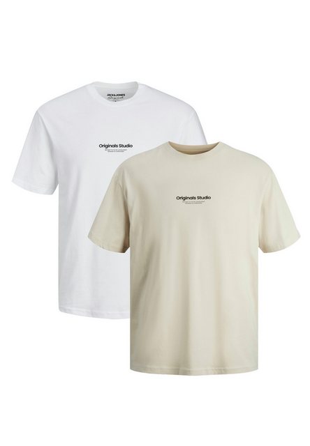 Jack & Jones T-Shirt 2er Pack Jorvesterbro (Spar-Set, 2-tlg) T-Shirt - Baum günstig online kaufen