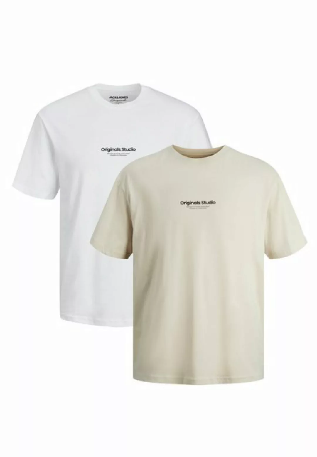 Jack & Jones T-Shirt 2er Pack Jorvesterbro (Spar-Set, 2-tlg) T-Shirt - Baum günstig online kaufen