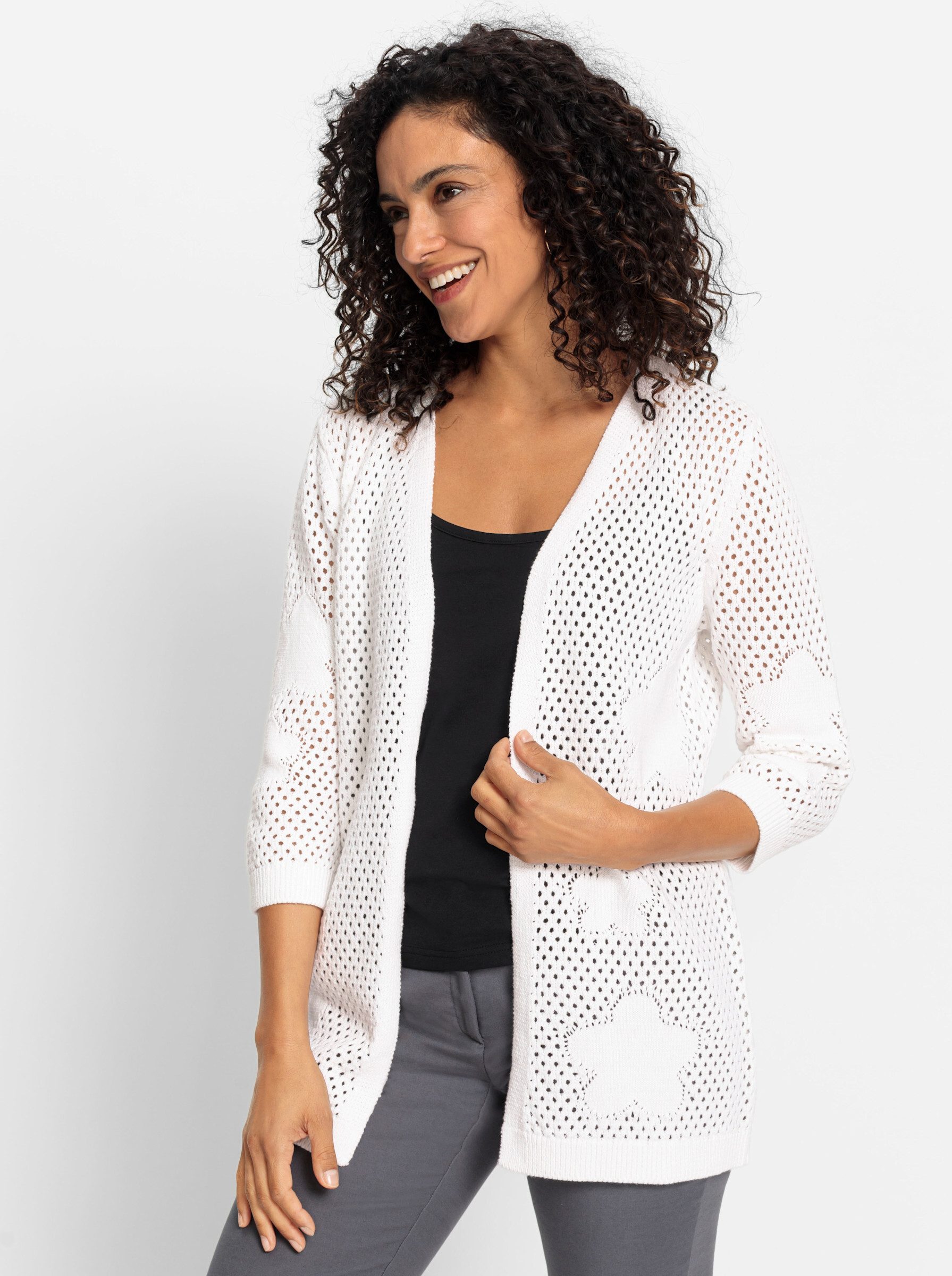 Inspirationen Ajourstrickjacke günstig online kaufen