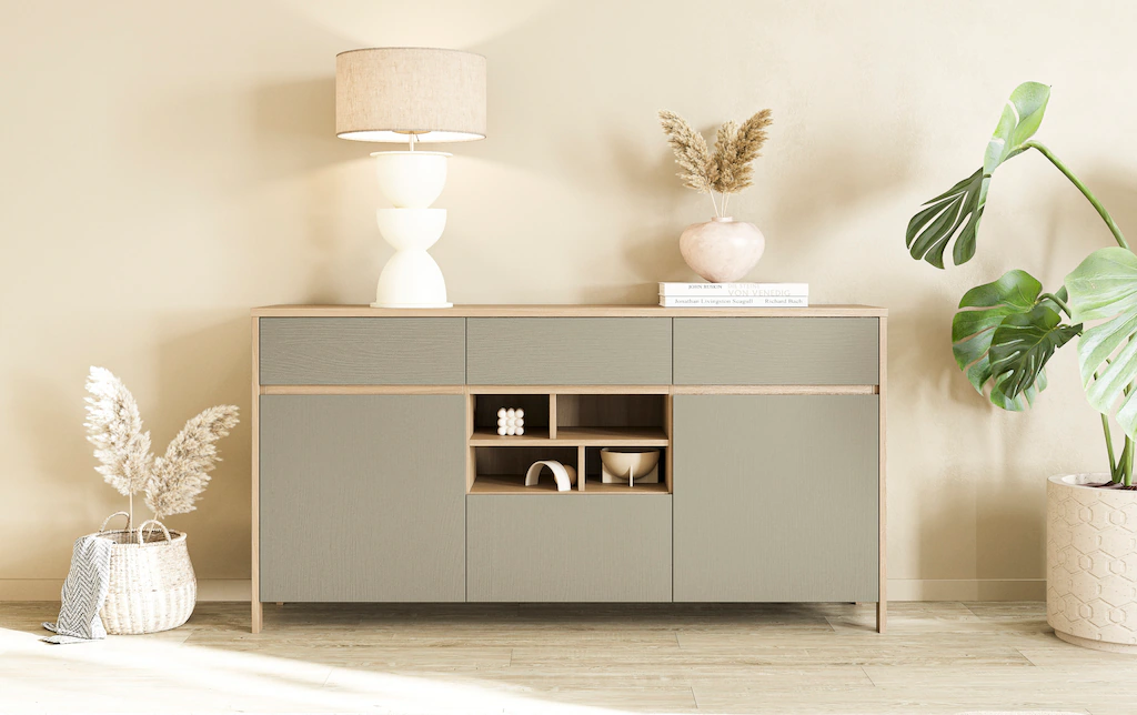 Home affaire Sideboard "Stranda, moderner Schrank, Kommode im Scandi-Style, günstig online kaufen