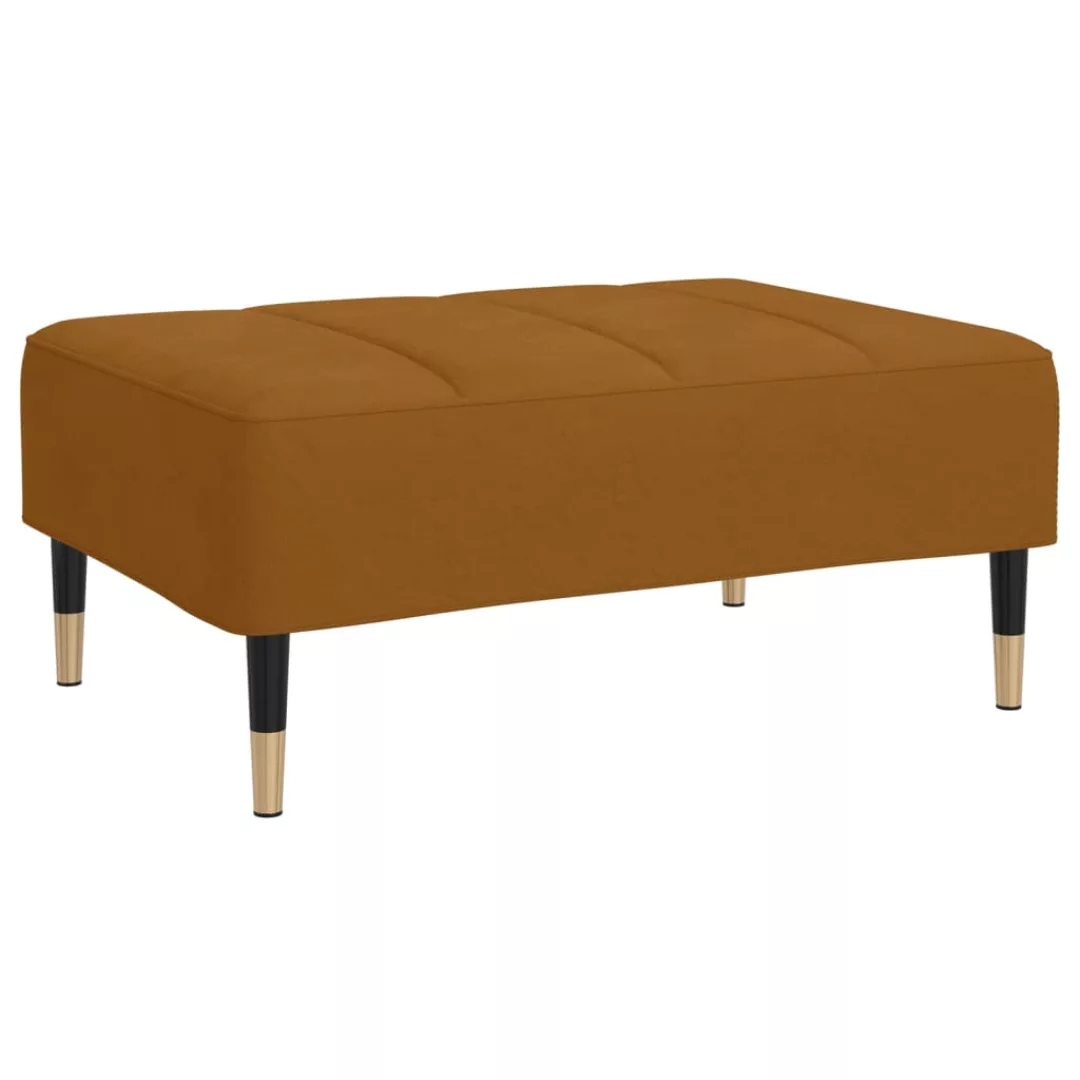 Fußhocker Braun 78x56x32 Cm Samt günstig online kaufen