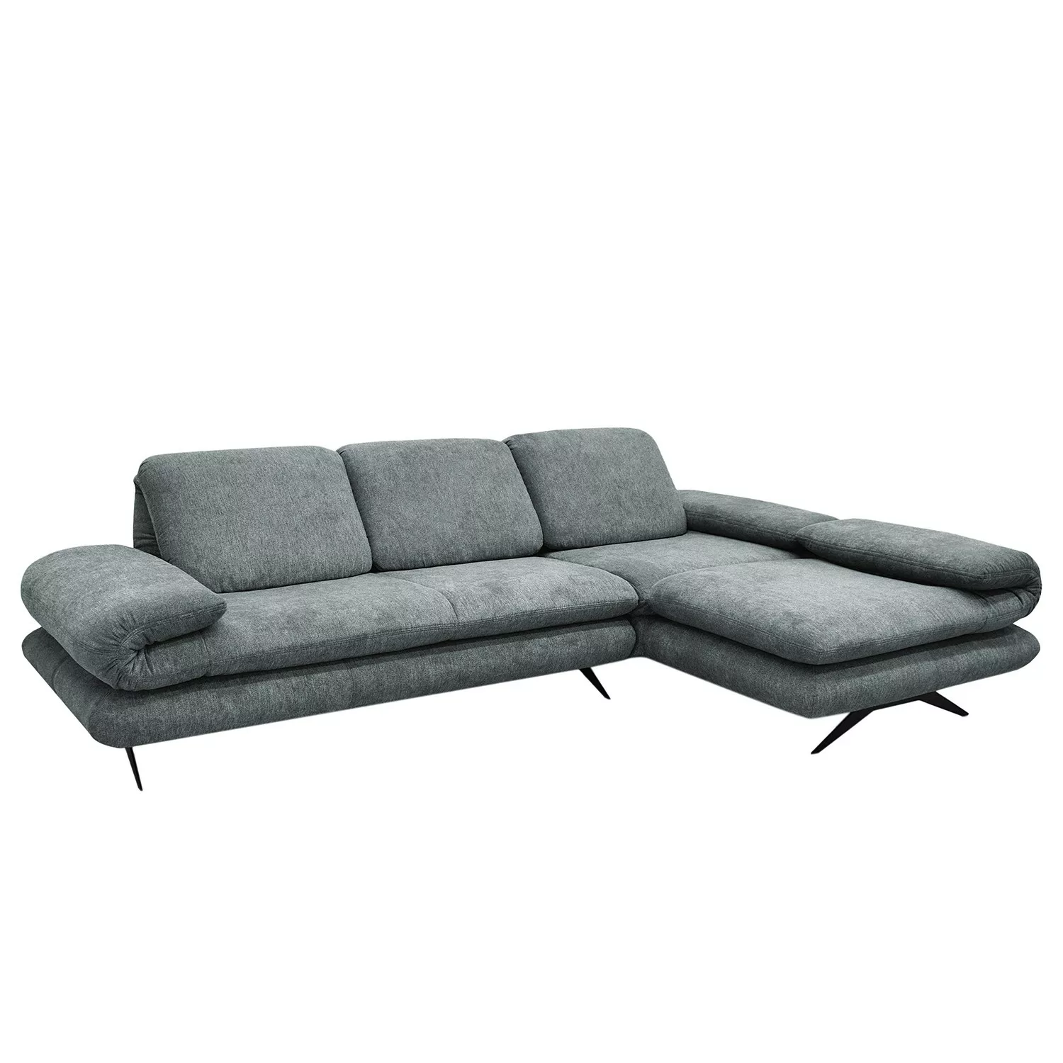 home24 loftscape Ecksofa Whaltey II Mintgrau Webstoff 269x83x172 cm günstig online kaufen