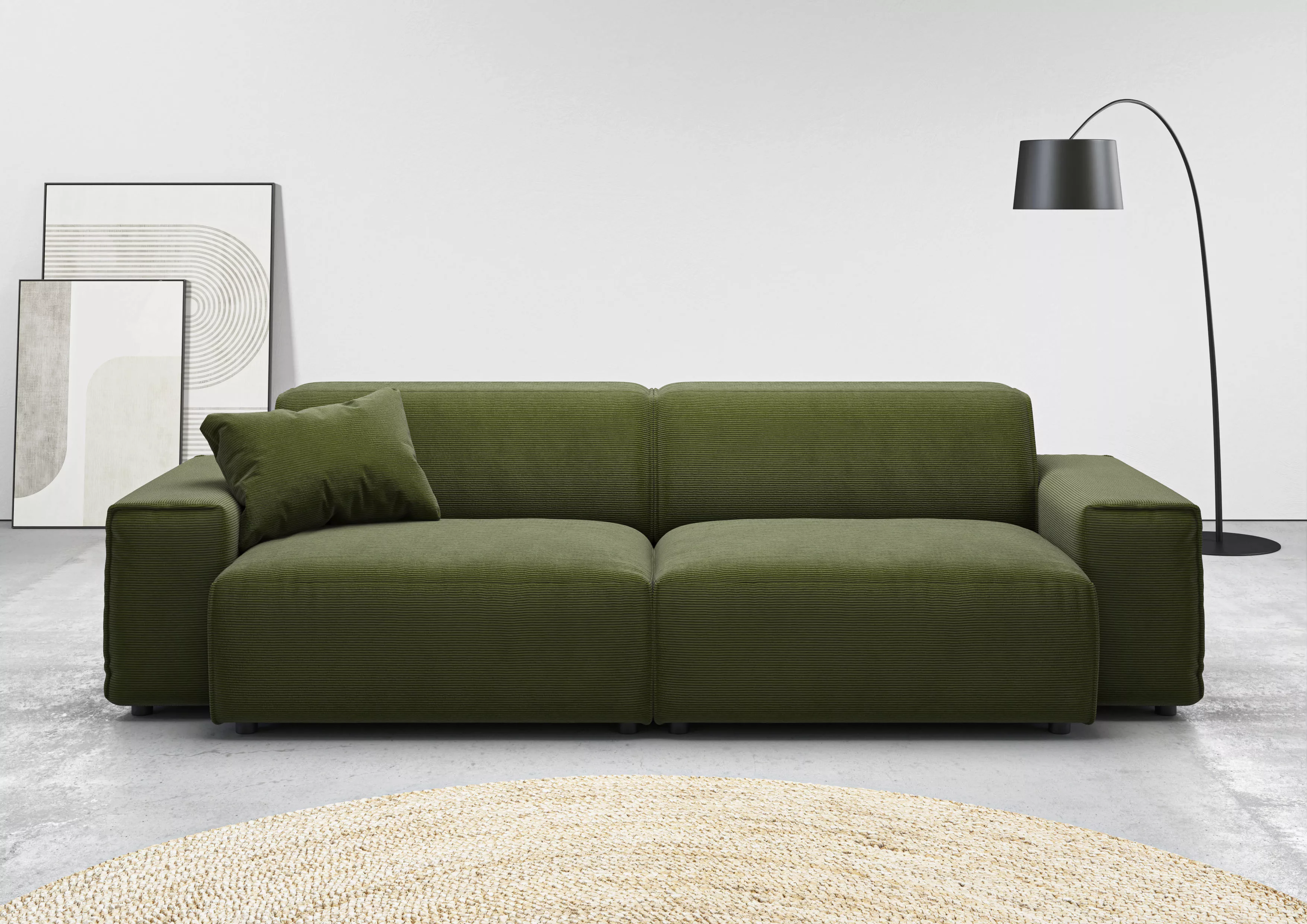 andas Big-Sofa "Glimminge auch in Breitcord, Feincord + Easy care-Bezug,", günstig online kaufen