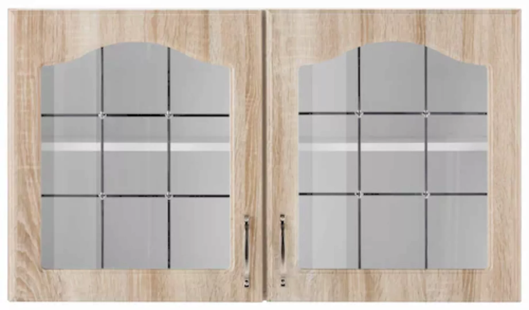 wiho Küchen Glashängeschrank »Linz«, 100 cm breit, mit 2 Glastüren günstig online kaufen