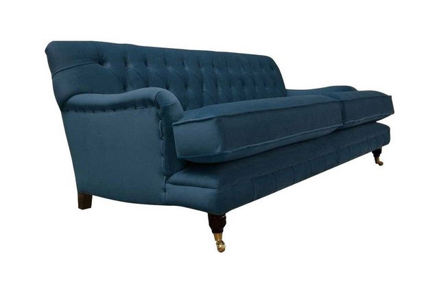 Xlmoebel Sofa Chesterfield Dreisitzer Couch Polster Design Sofa Blau Sitz S günstig online kaufen