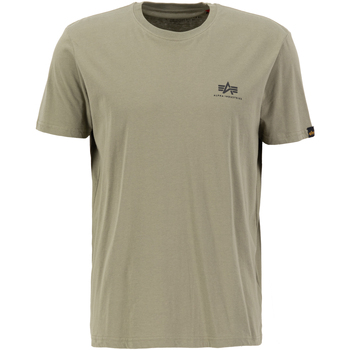 Alpha Industries  T-Shirts & Poloshirts Basic T-Shirt SL - olive günstig online kaufen