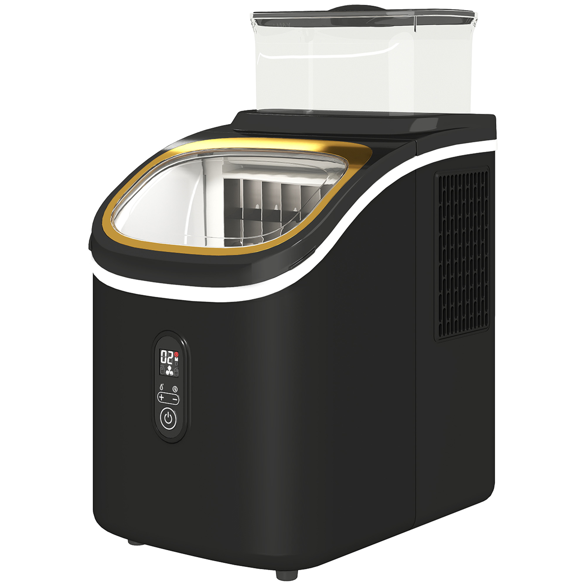 HOMCOM Eiswürfelmaschine 15 kg/24h Eiswürfelbereiter mit 1,5 L Wassertank, günstig online kaufen
