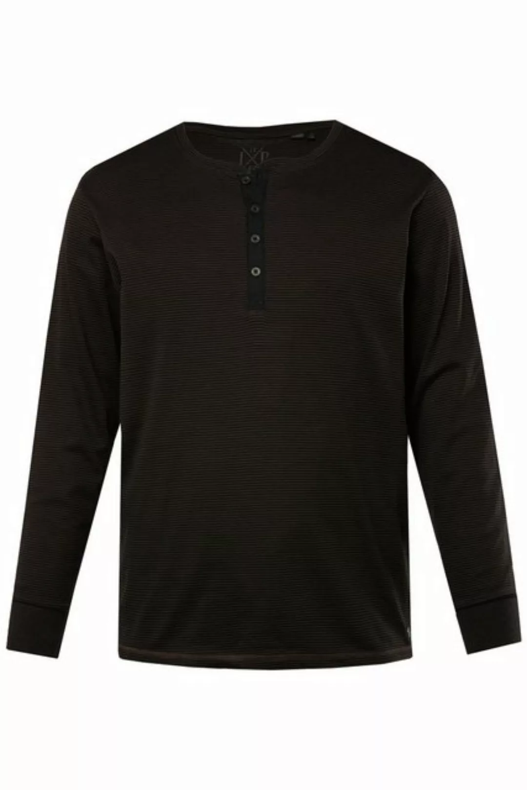 JP1880 T-Shirt JP 1880 Henley Langarm Ringel Knopfleiste bis 8 XL günstig online kaufen