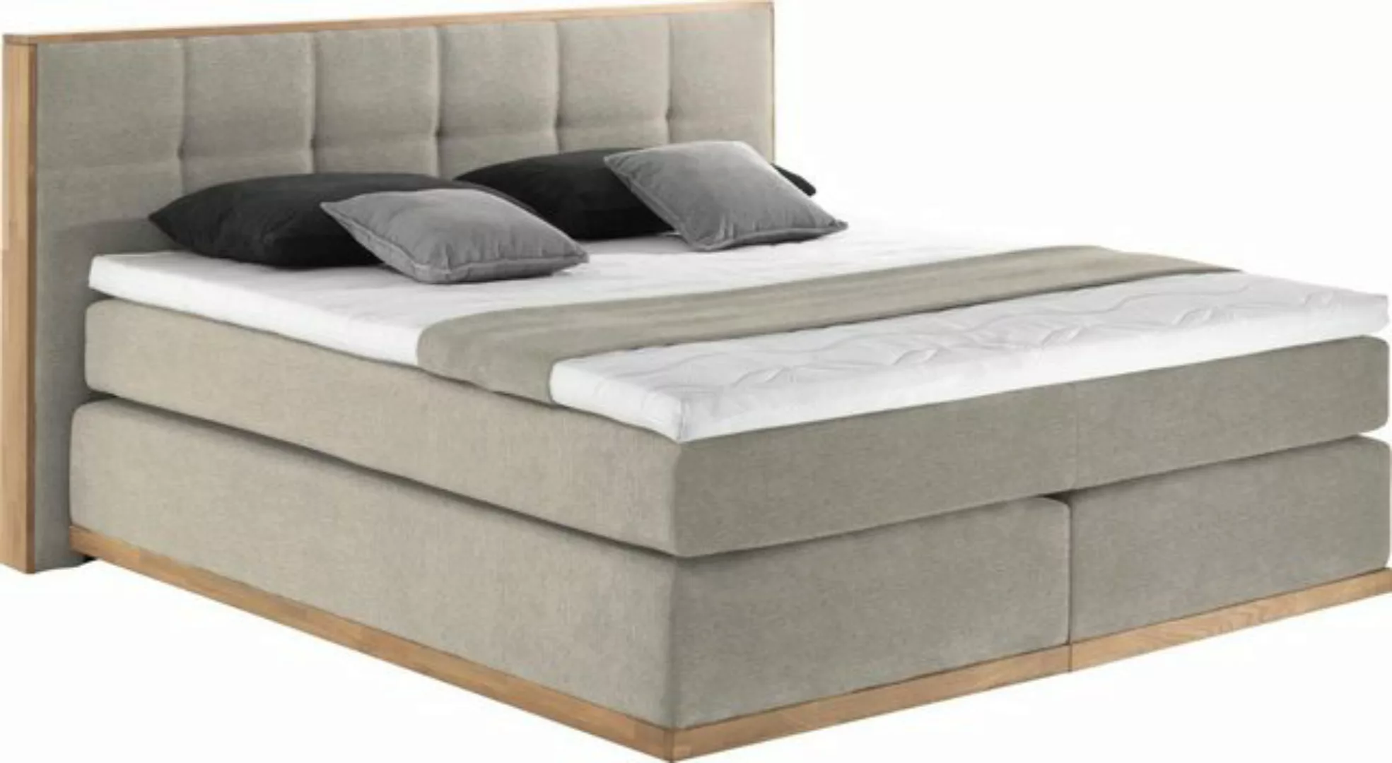 Places of Style Boxspringbett "Vinton", aus massiver Eiche, verschiedene Hä günstig online kaufen