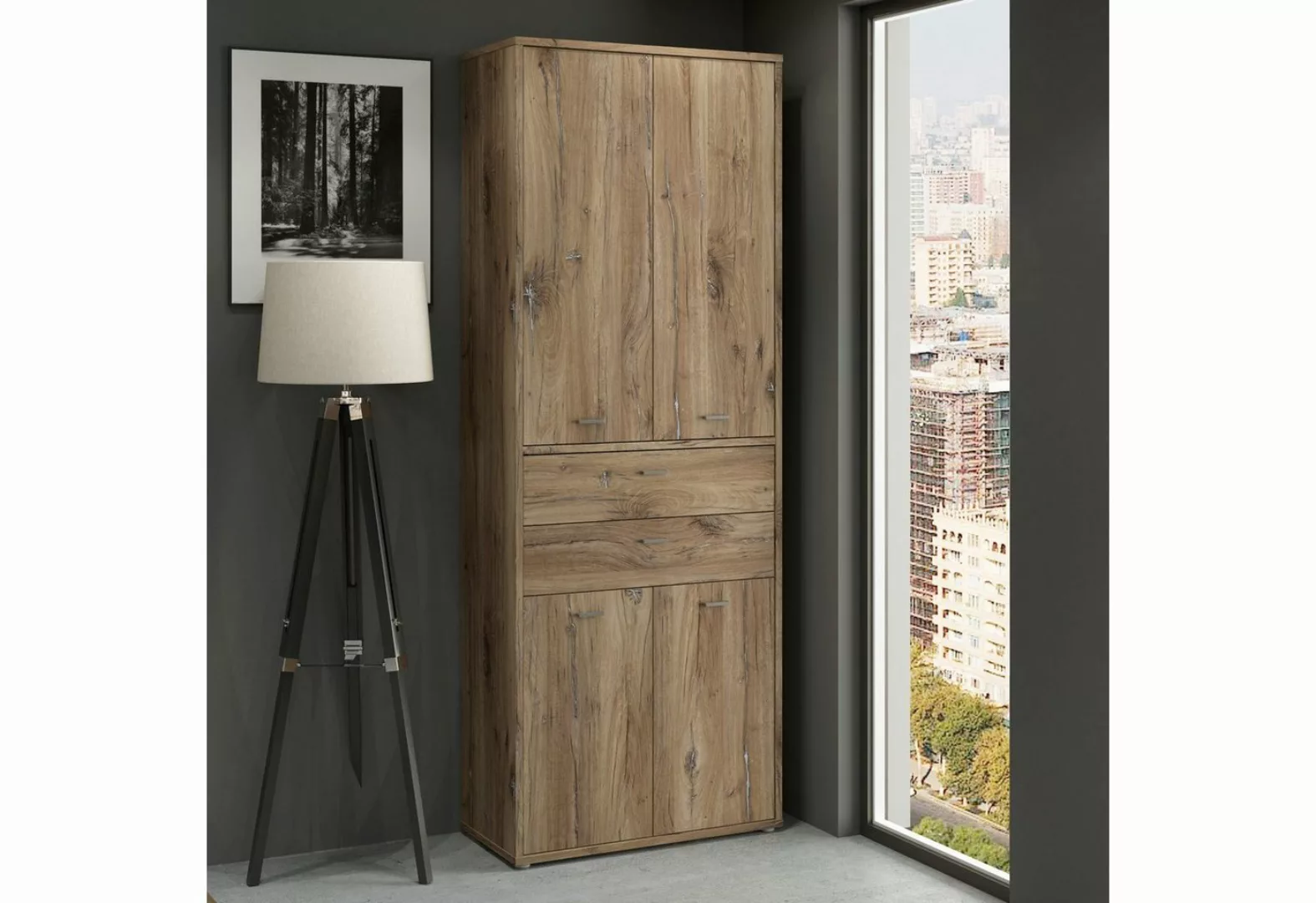 freiraum Aktenschrank Ice Valley (BxHxT: 84,5x226,5x41,5 cm) in Flagstaff E günstig online kaufen