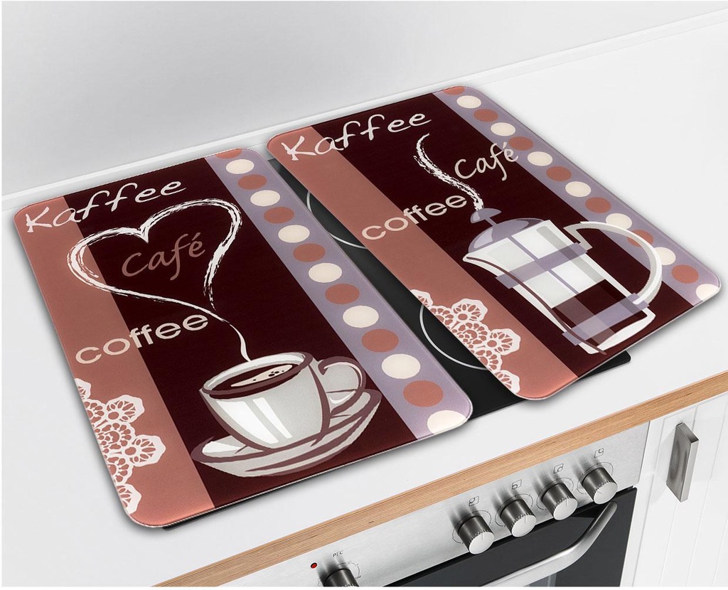 WENKO Herd-Abdeckplatte "Kaffeeduft", (Set, 2 tlg.), Spezialfüße günstig online kaufen