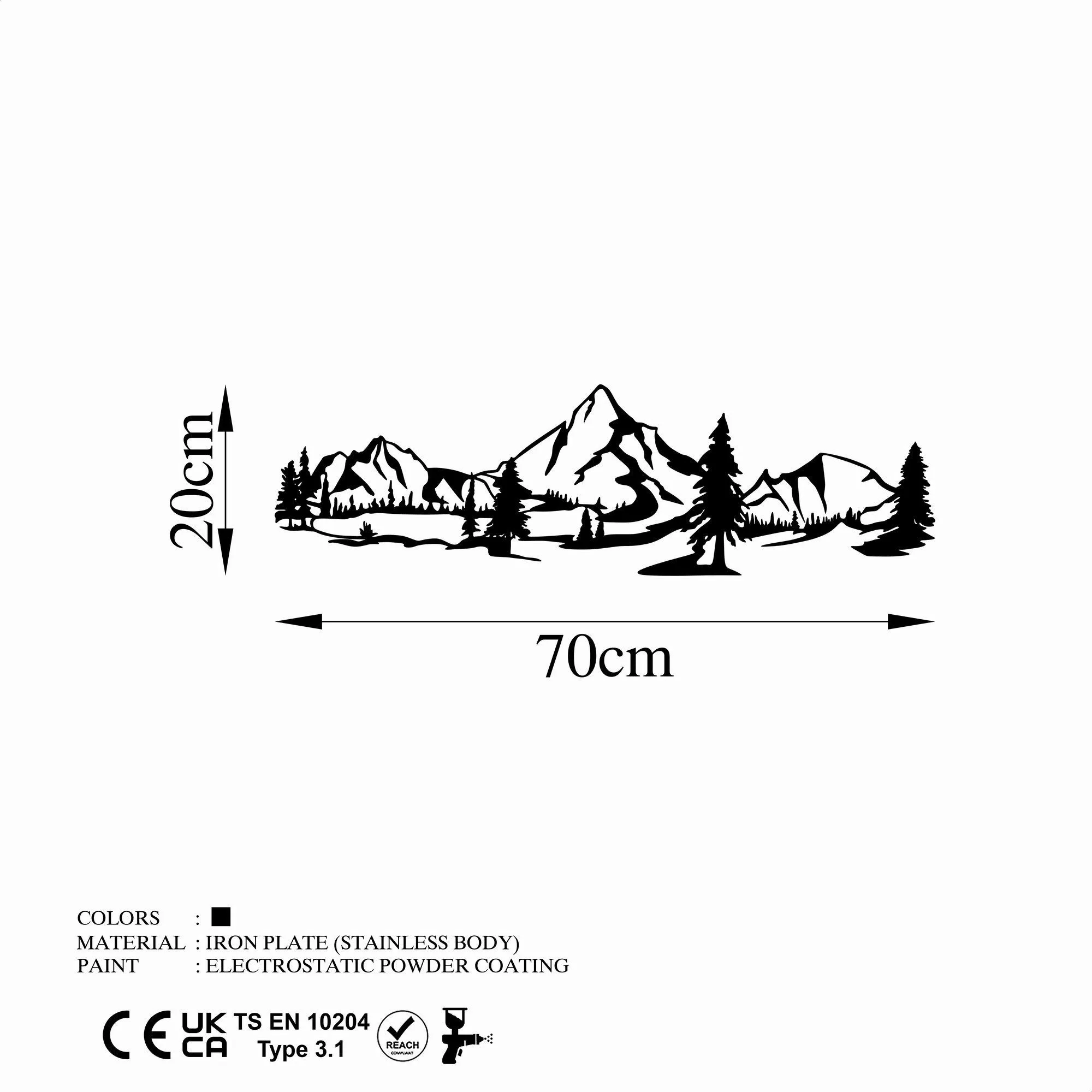 Wallity Wanddekoobjekt 100% METAL (Thickness: 1,5 günstig online kaufen