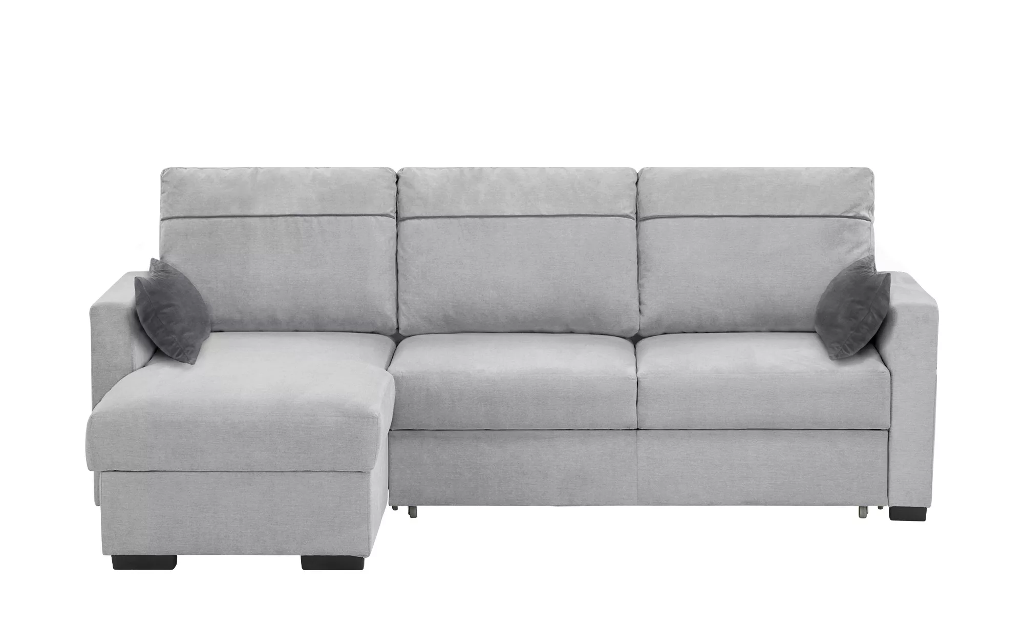 Ecksofa  Simba ¦ silber ¦ Maße (cm): B: 232 H: 87 T: 158 Polstermöbel > Sof günstig online kaufen