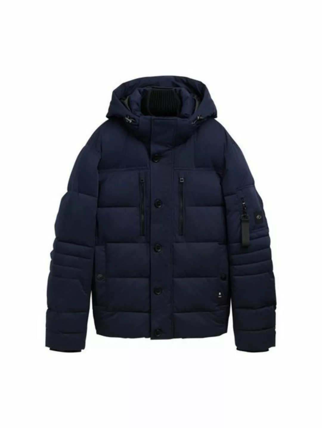 TOM TAILOR Outdoorjacke puffer jacket with hood, sky captain blue günstig online kaufen