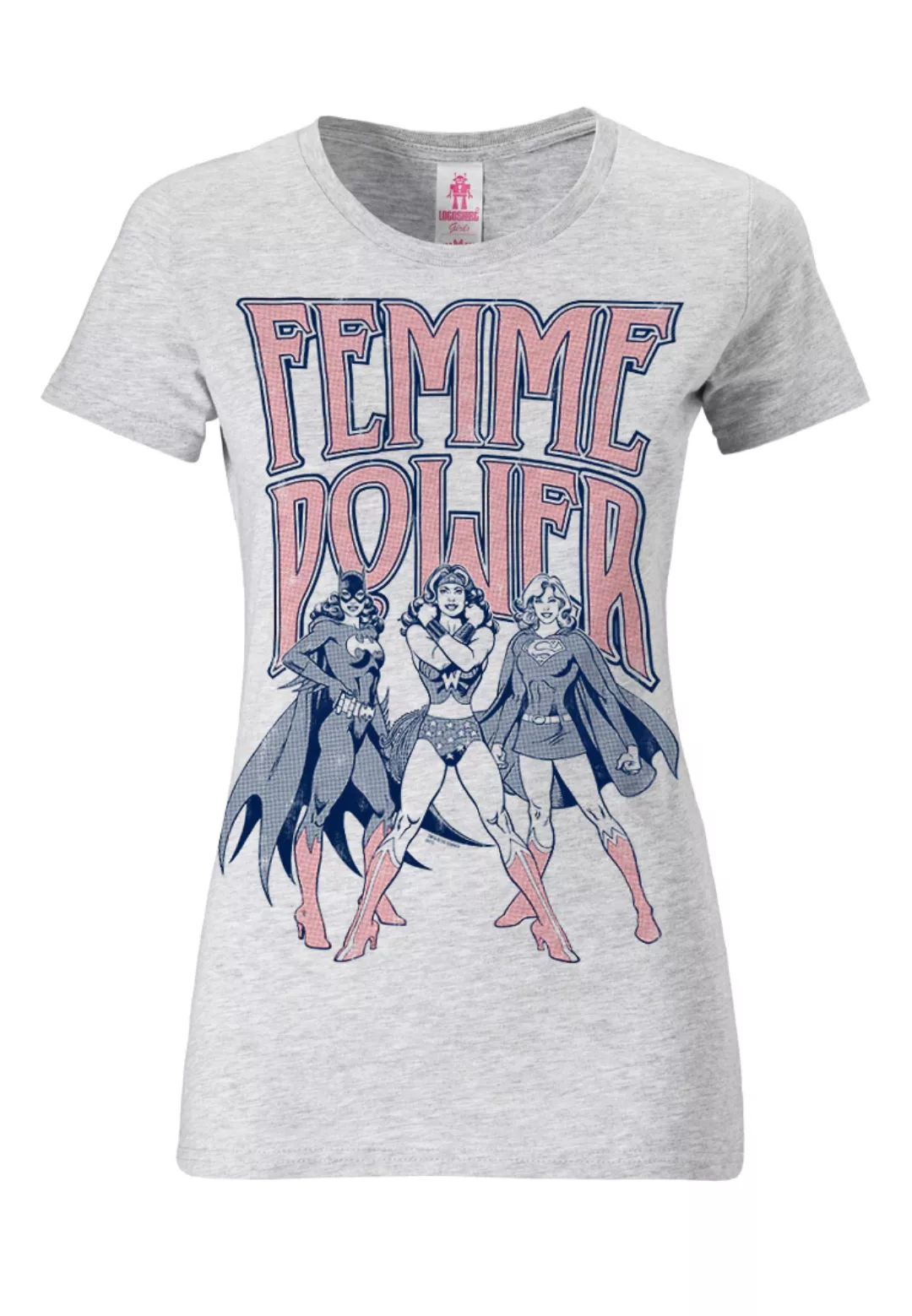 LOGOSHIRT T-Shirt "Wonder Woman", mit coolem Retro-Print günstig online kaufen