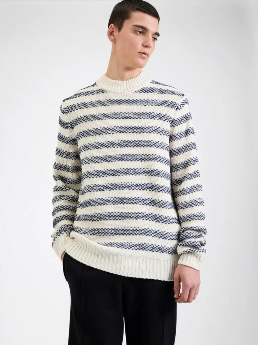 Casual Friday Strickpullover CFKARL striped knit gemütlicher Pullover günstig online kaufen