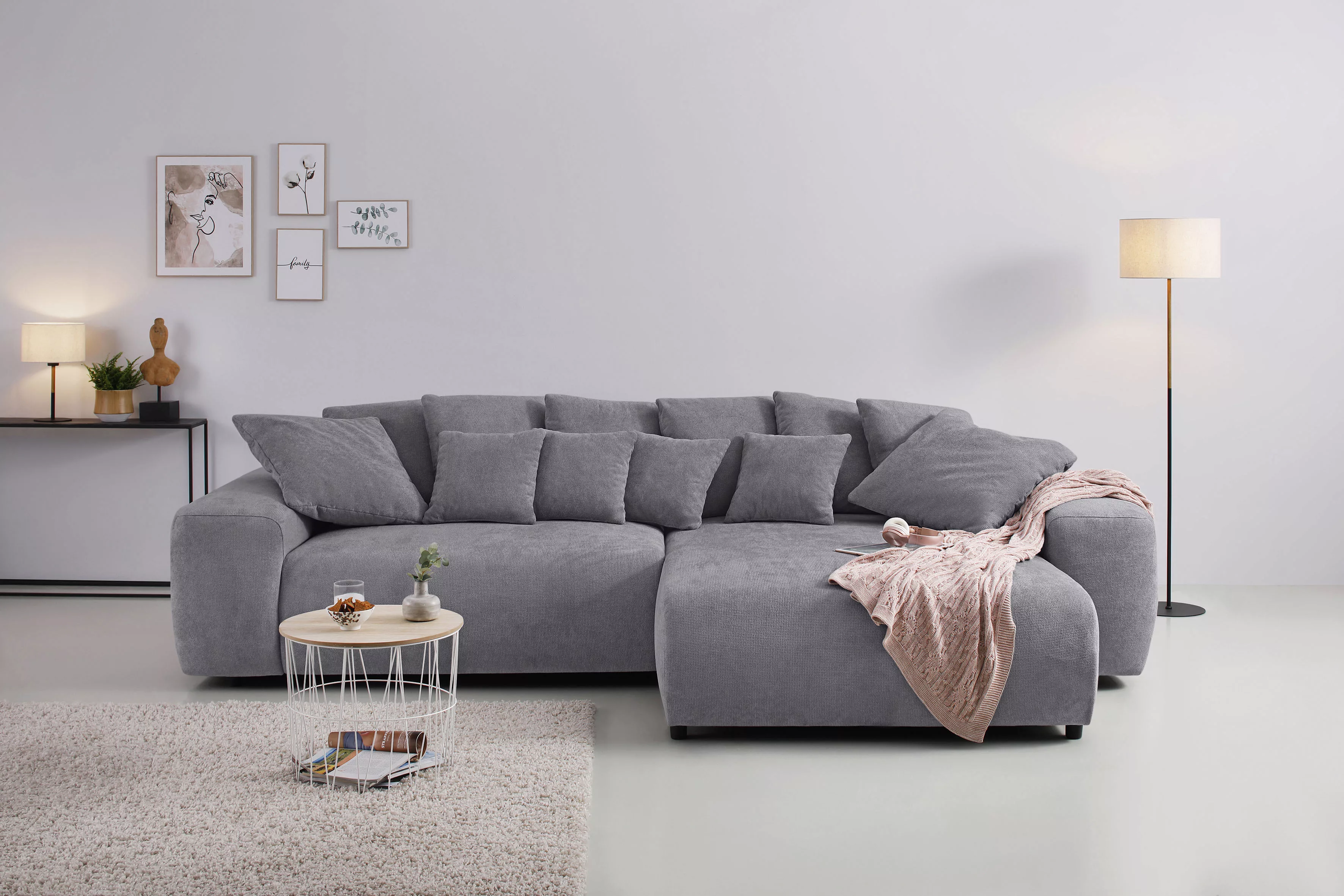 Home affaire Ecksofa Sundance, bei Bettfunktion mit Topper, incl. Zier- und günstig online kaufen