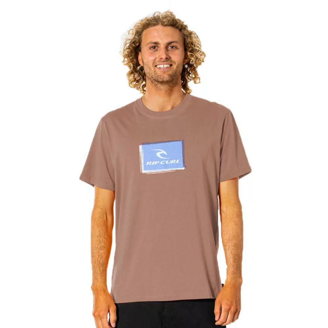 Rip Curl Corp Icon Kurzärmeliges T-shirt M Washed Peach günstig online kaufen