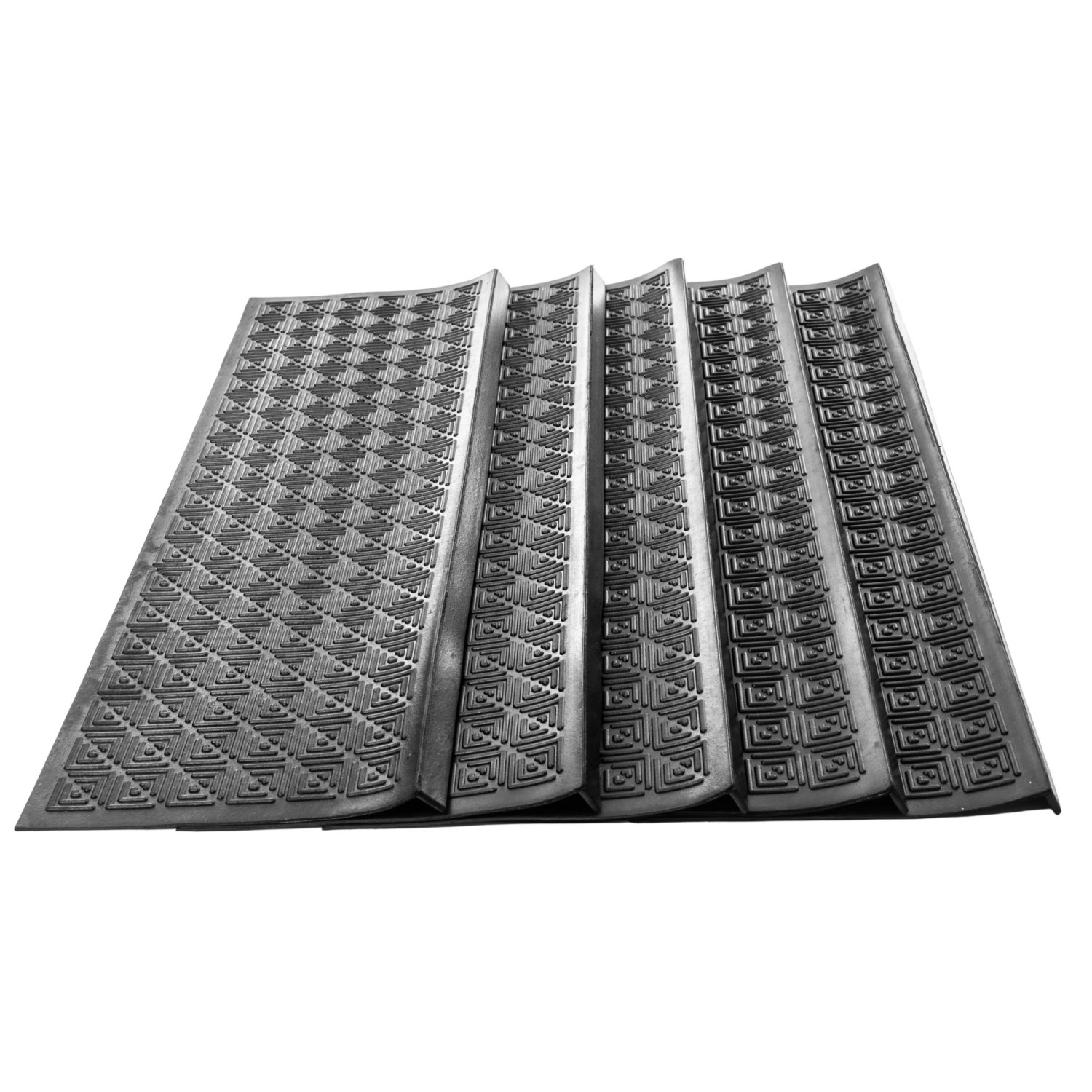 Jet-Line Stufenmatte Frederike aus Gummi Wetterfest Rutschhemmend 25 x 89 c günstig online kaufen