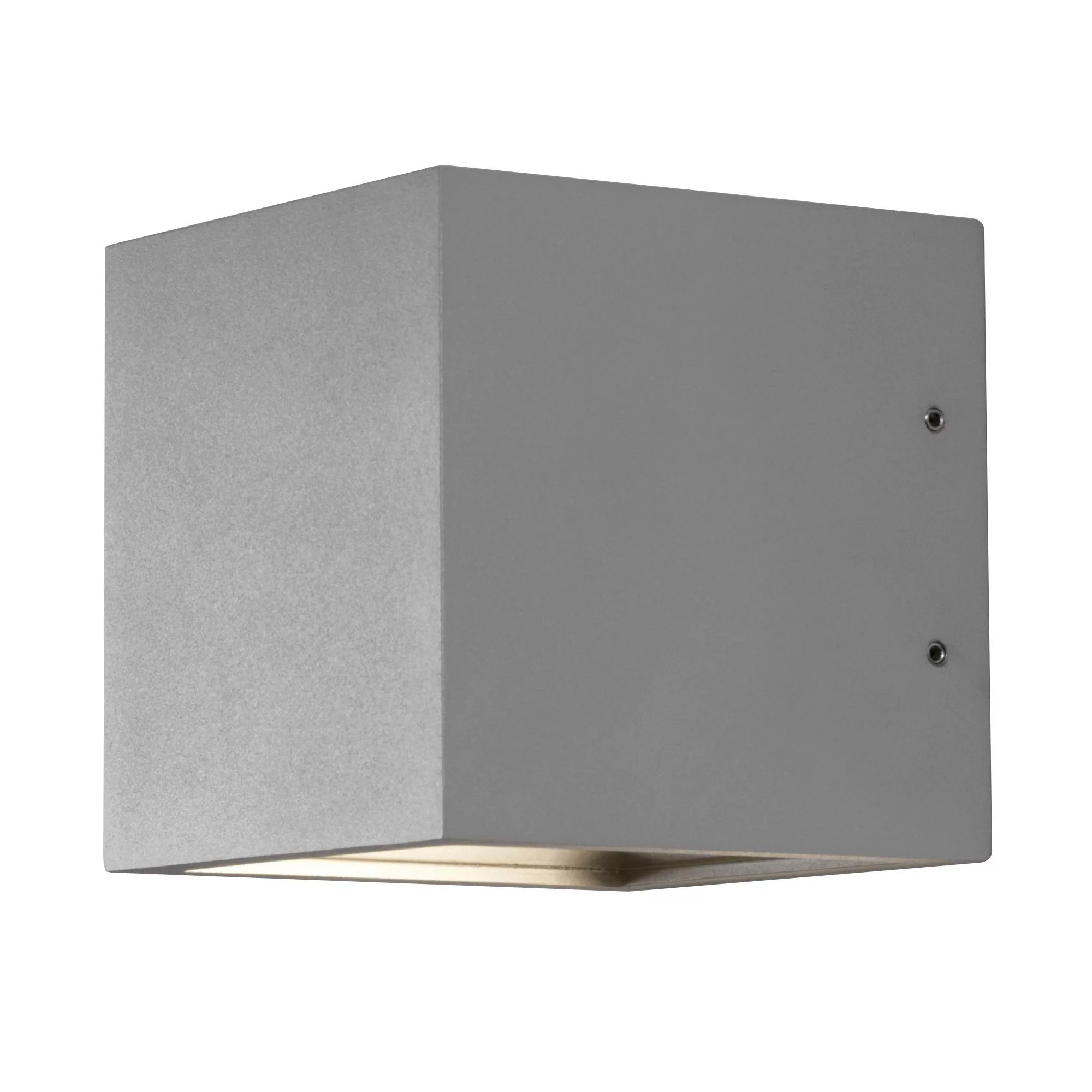 Light-Point - Cube LED Wandleuchte/ Außenleuchte - silber/LxBxH 10x10x10cm/ günstig online kaufen