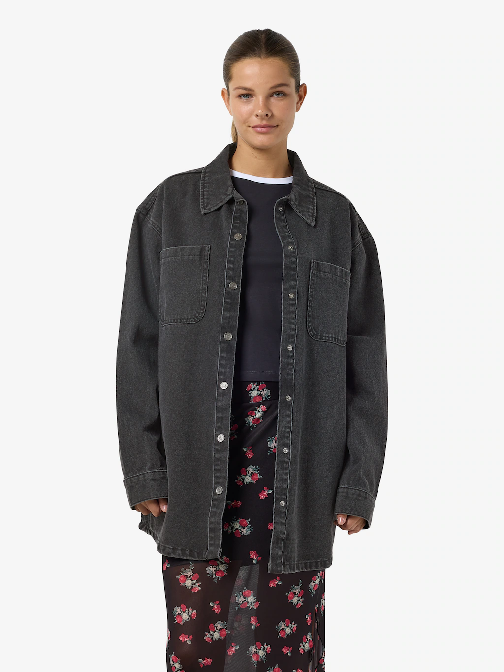 Noisy may Jeansjacke "NMALVA L/S DNM SHACKET AZ387BL NOOS" günstig online kaufen