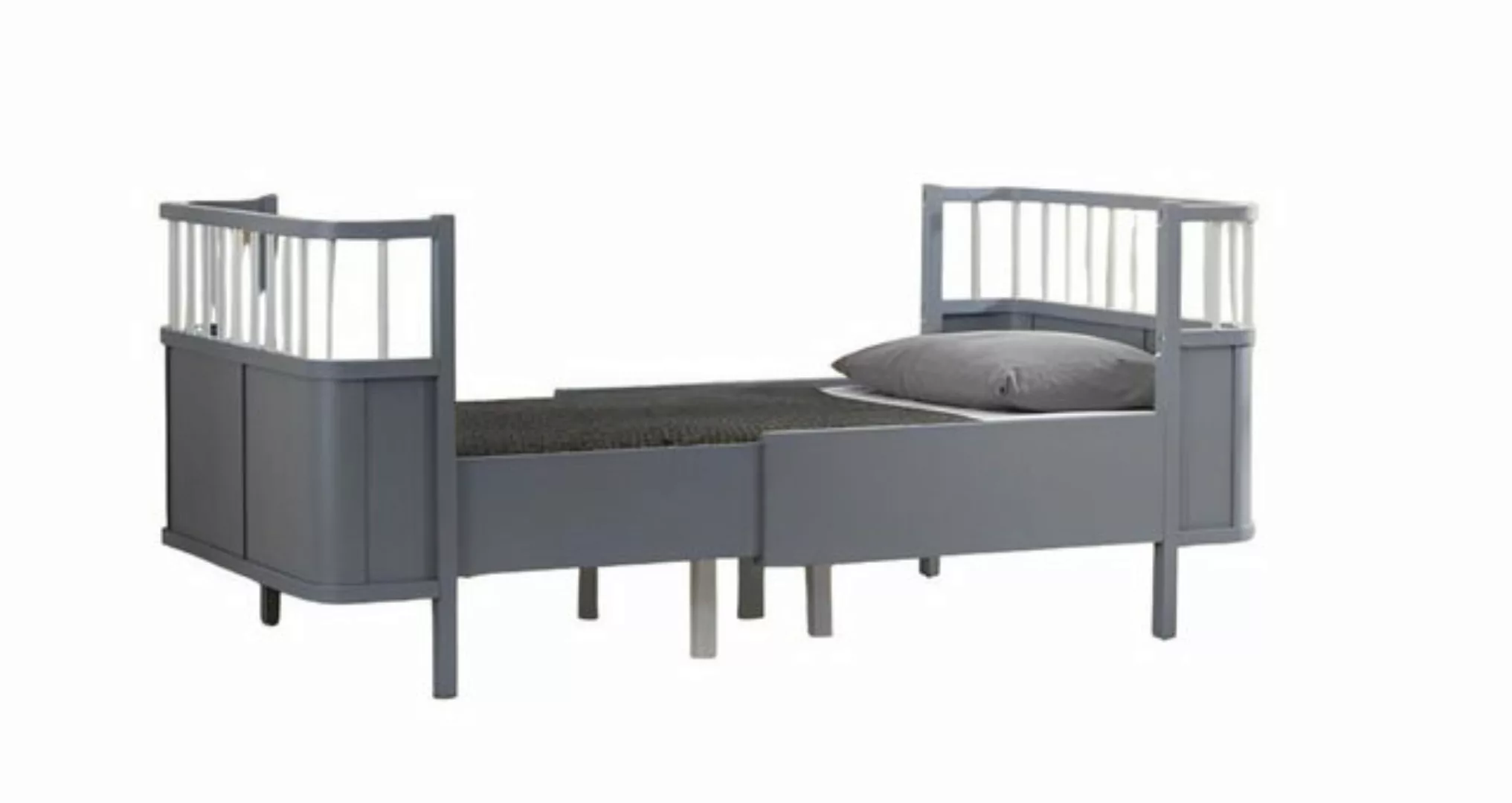 JVmoebel Kinderbett Luxuriöse Bett Grau Design Luxus Betten Holz Kinderbett günstig online kaufen