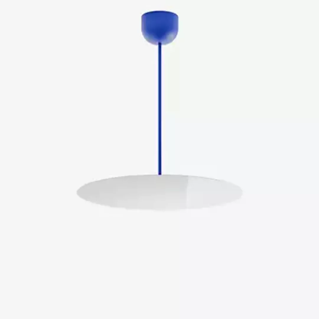 Luceplan Millimetro Pendelleuchte LED, blau/blau - H. 53 cm - ø50 - Dali günstig online kaufen