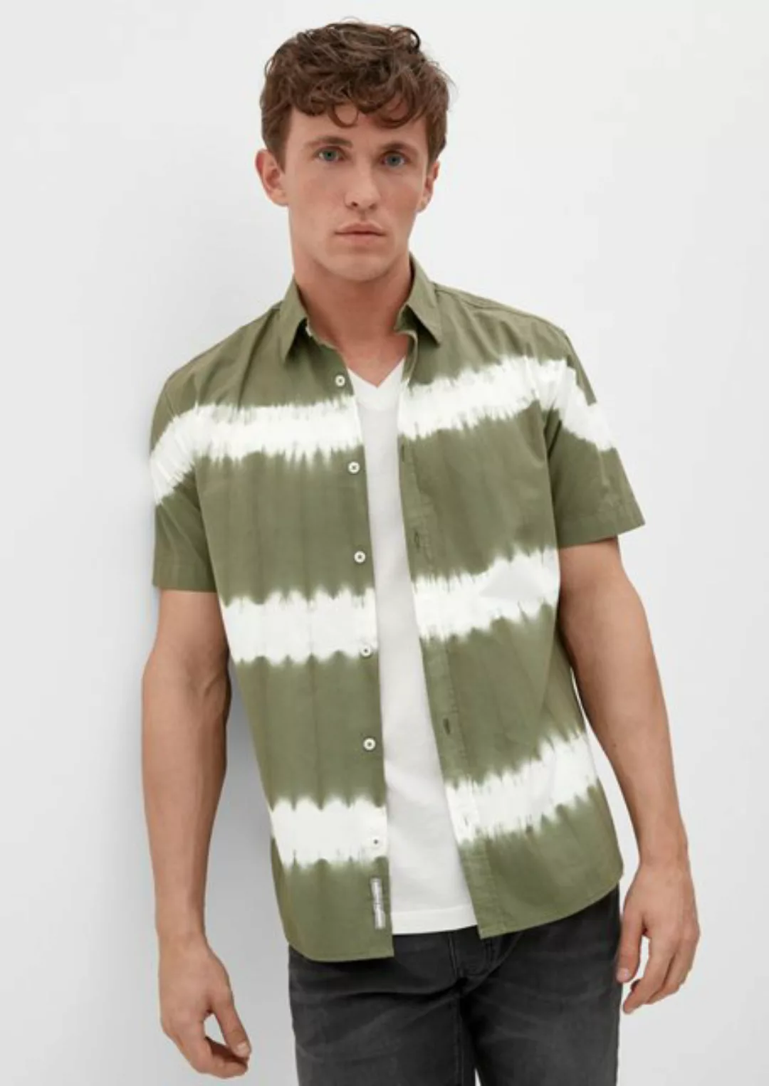 s.Oliver Kurzarmhemd Kurzarmhemd mit Streifenmuster günstig online kaufen