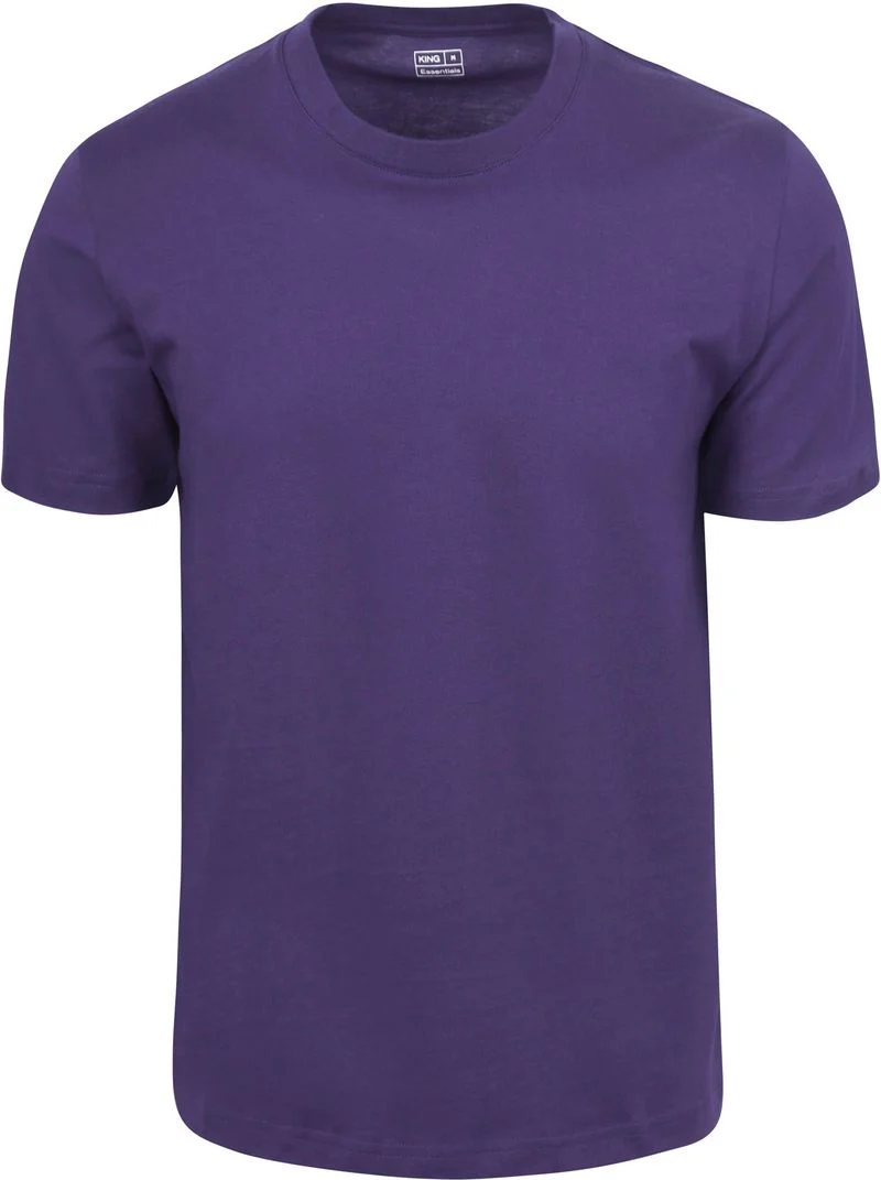 King Essentials The Steve T-Shirt Dunkellila - Größe M günstig online kaufen