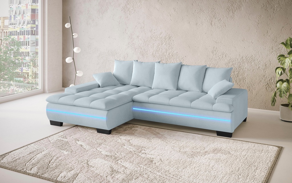 Mr. Couch Ecksofa "Haiti II, L-Form", RGB-LED Beleuchtung, Kaltschaum, wahl günstig online kaufen