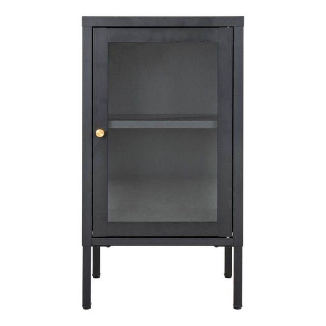 ebuy24 Vitrine Dalby Vitrinenschrank 1 Glastür schwarz. günstig online kaufen