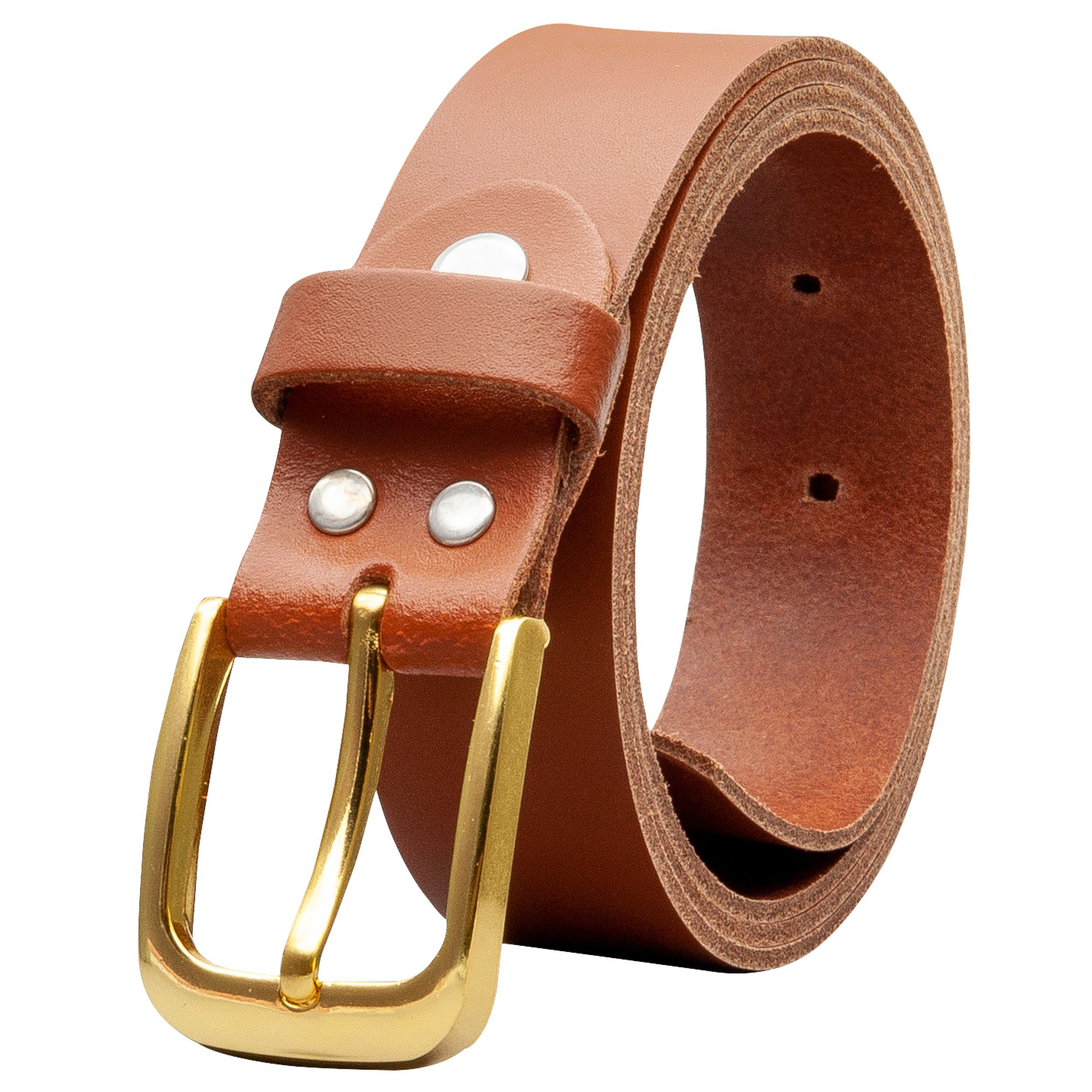 COLOGNEBELT Ledergürtel OM316-SL-Cognac MADE IN GERMANY, günstig online kaufen