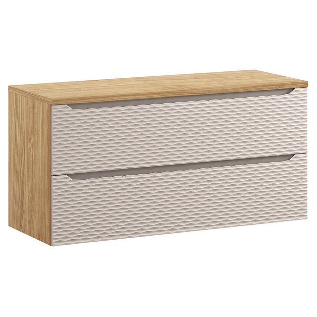 Lomadox Waschbeckenschrank OLUO-56-BEIGE Waschtischunterschrank, 120cm, Eic günstig online kaufen