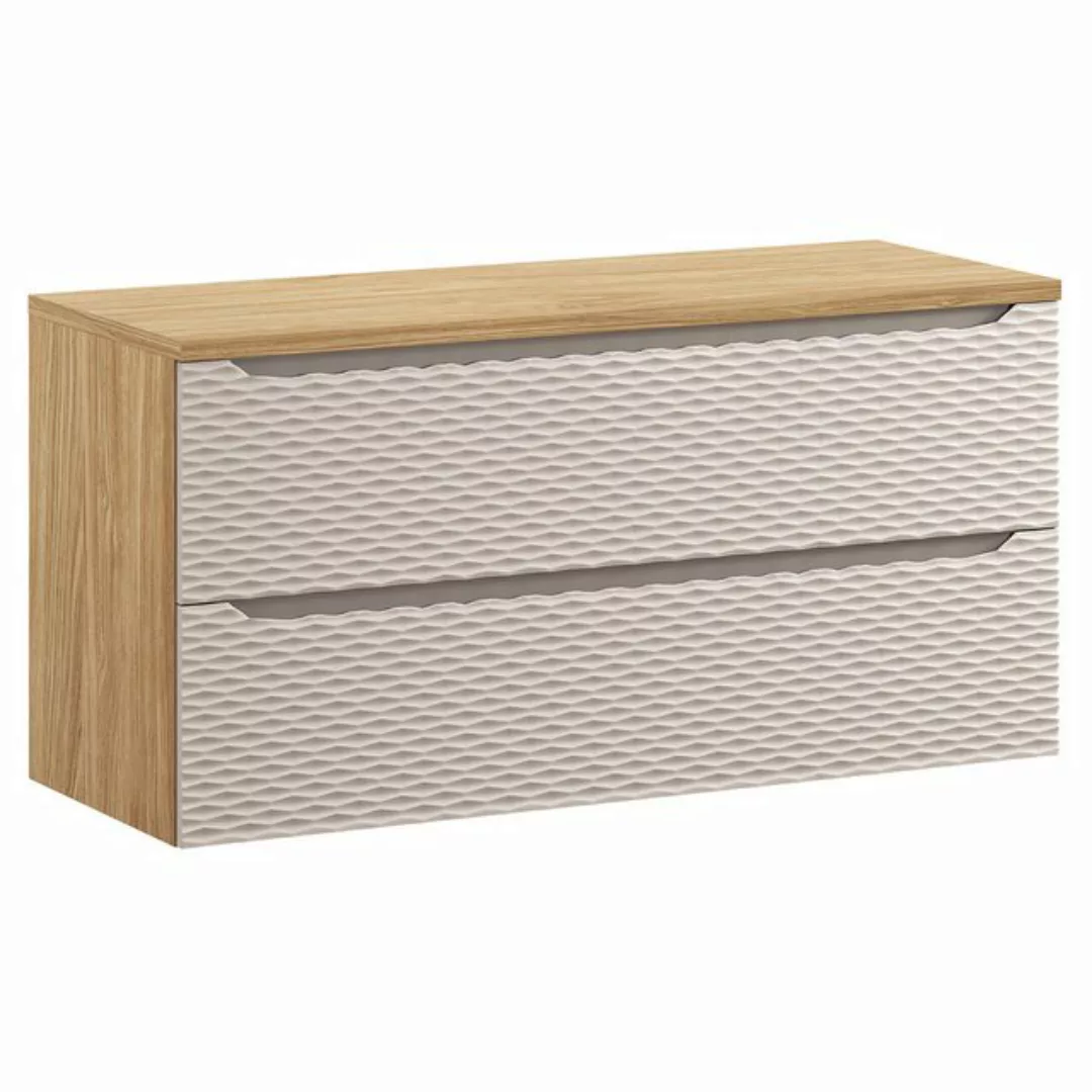 Lomadox Waschbeckenschrank OLUO-56-BEIGE Waschtischunterschrank, 120cm, Eic günstig online kaufen