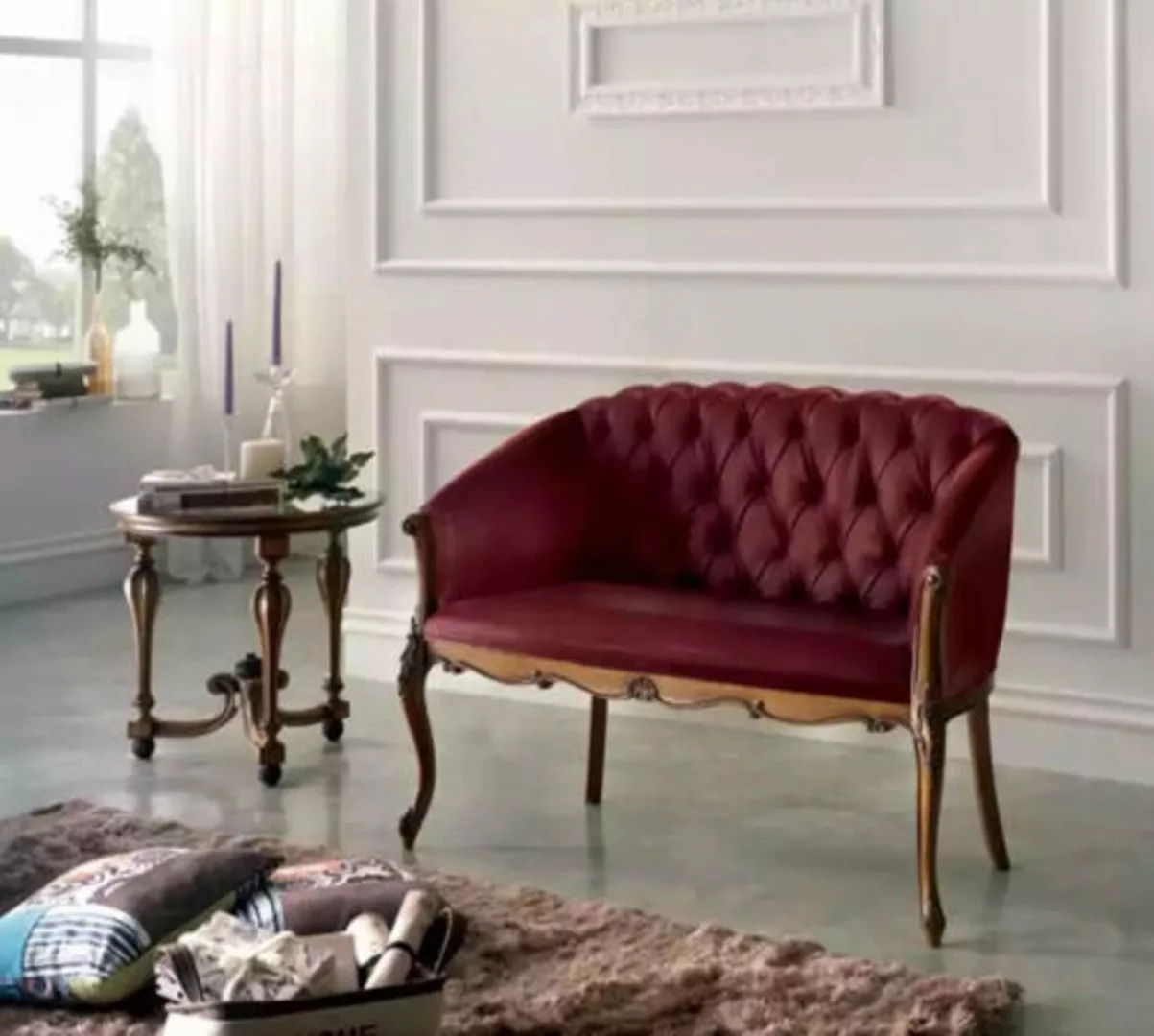 JVmoebel 2-Sitzer Design Chesterfield Sofa 2 Sitzer Luxus Klassische Textil günstig online kaufen