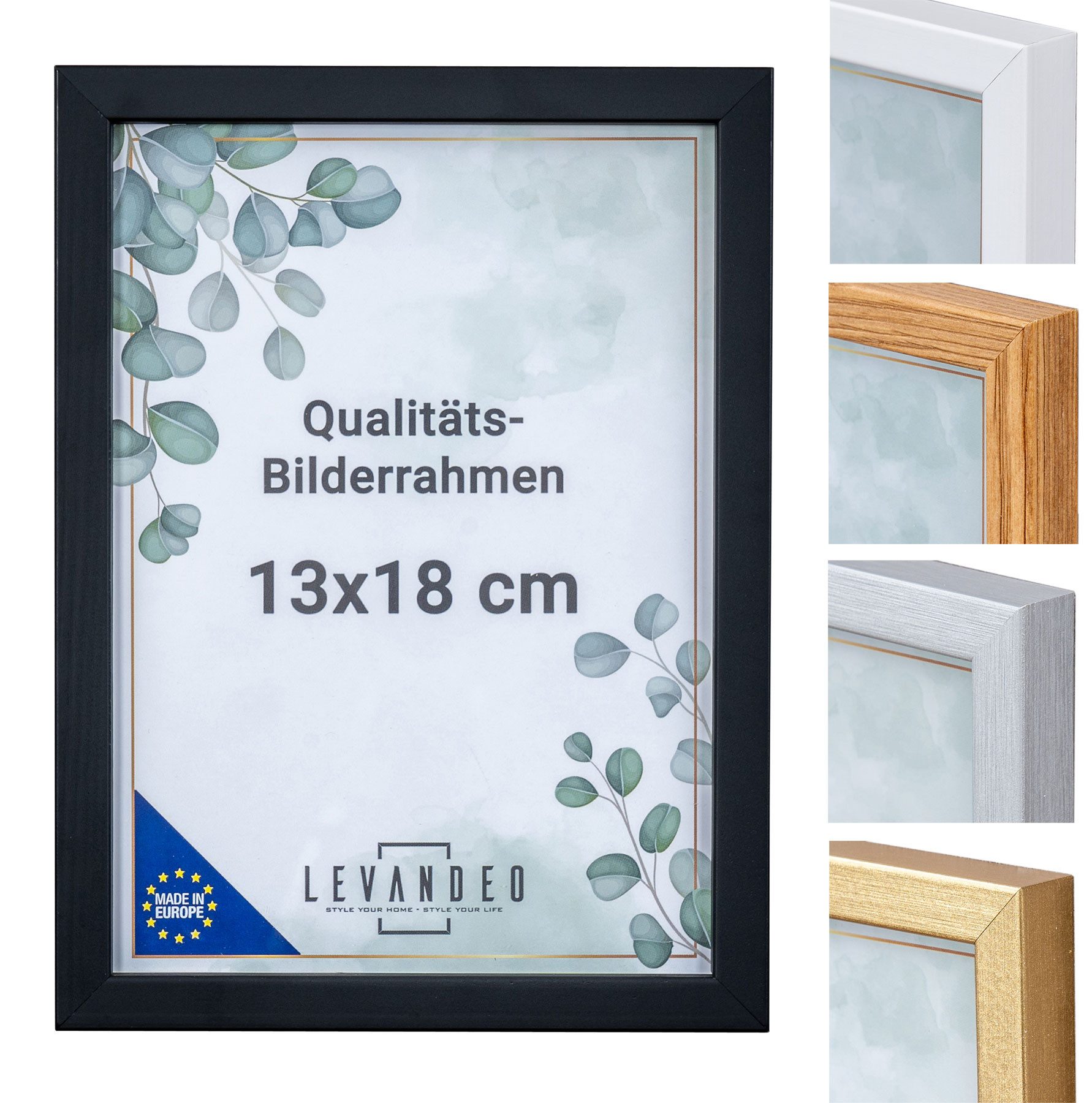 Levandeo® Bilderrahmen, Bilderrahmen Echtholz Made in günstig online kaufen