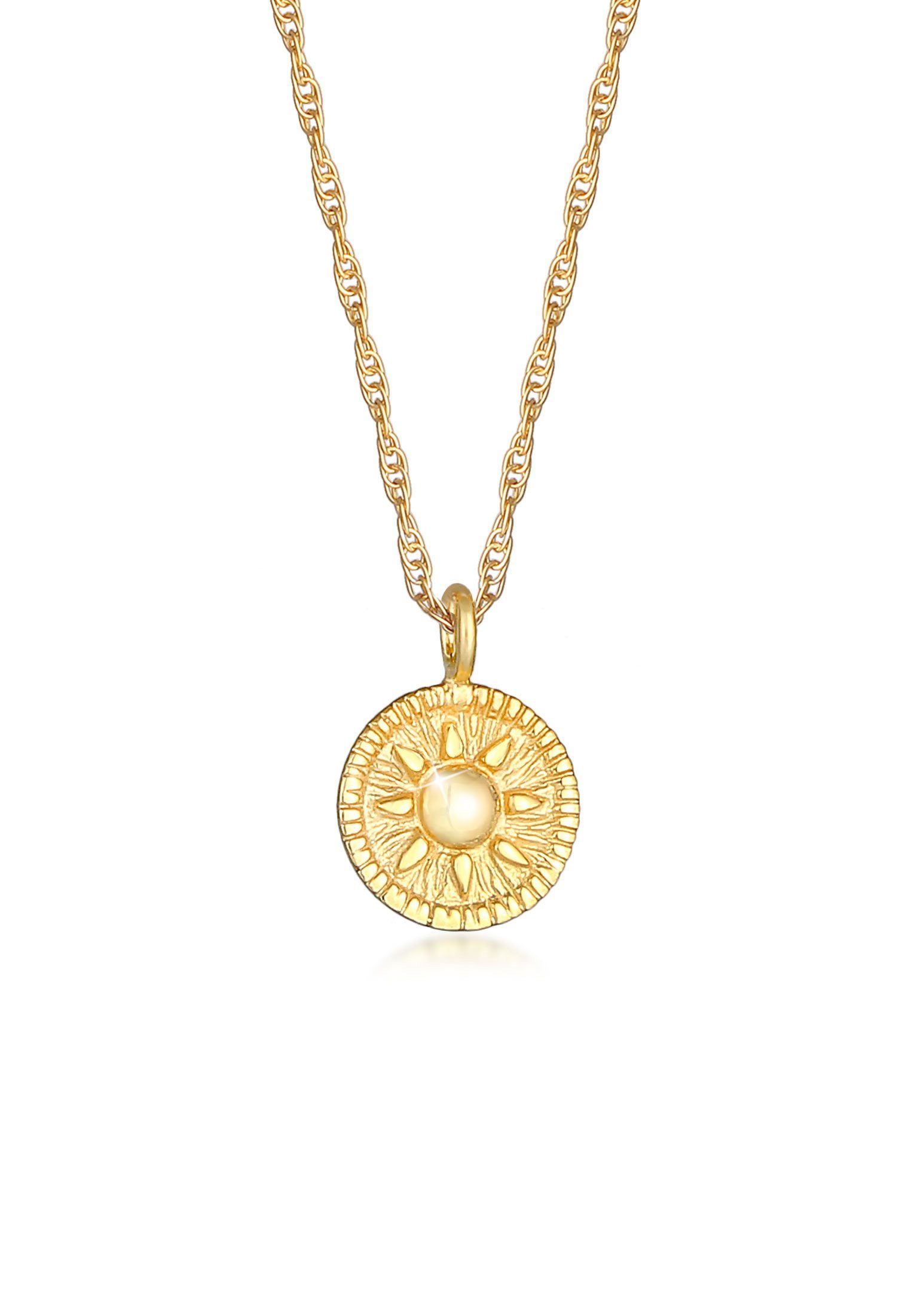 Elli Kette mit Anhänger Sonne Antik günstig online kaufen
