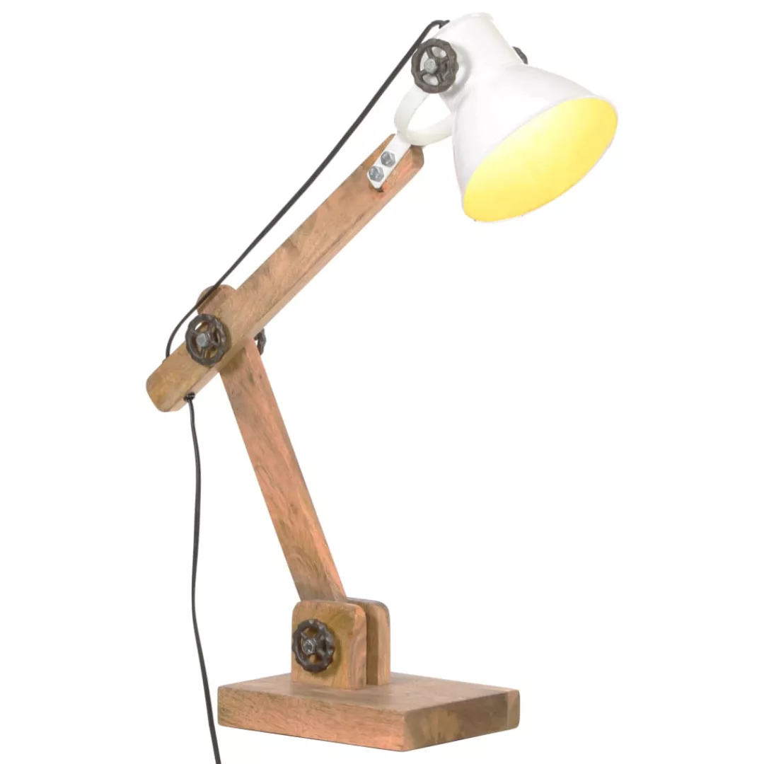 Schreibtischlampe Industriestil Weiß Rund 58x18x90 Cm E27 günstig online kaufen