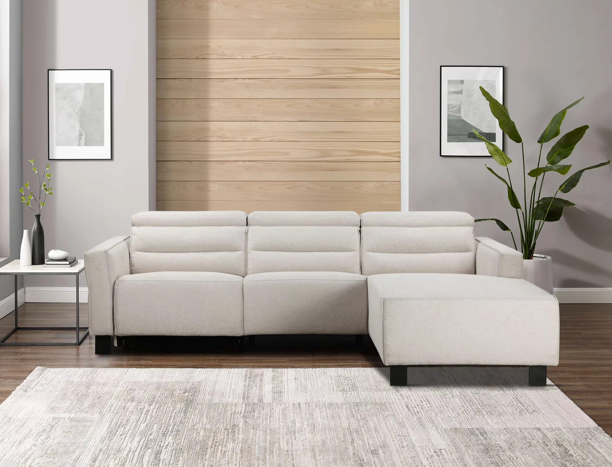 Places of Style Ecksofa "Carpari, L-Form, 263 cm, mit manueller o. elektris günstig online kaufen