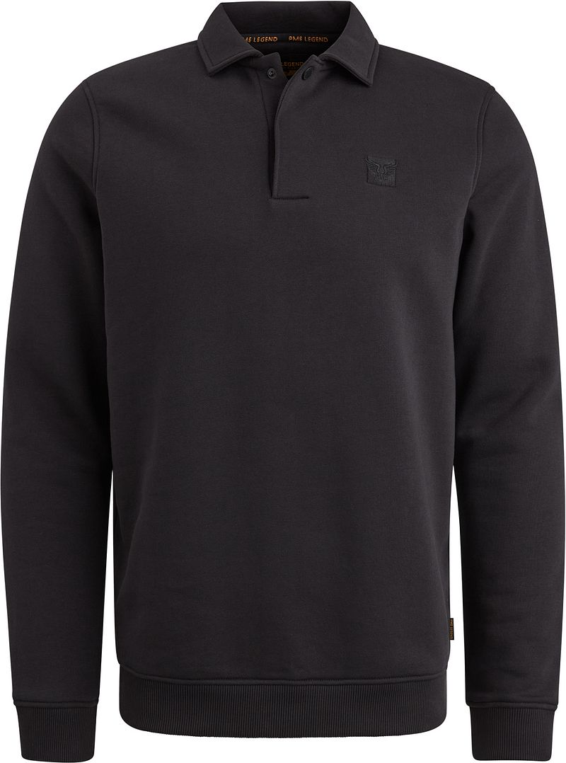 PME Legend Polo Sweatshirt Schwarz - Größe L günstig online kaufen