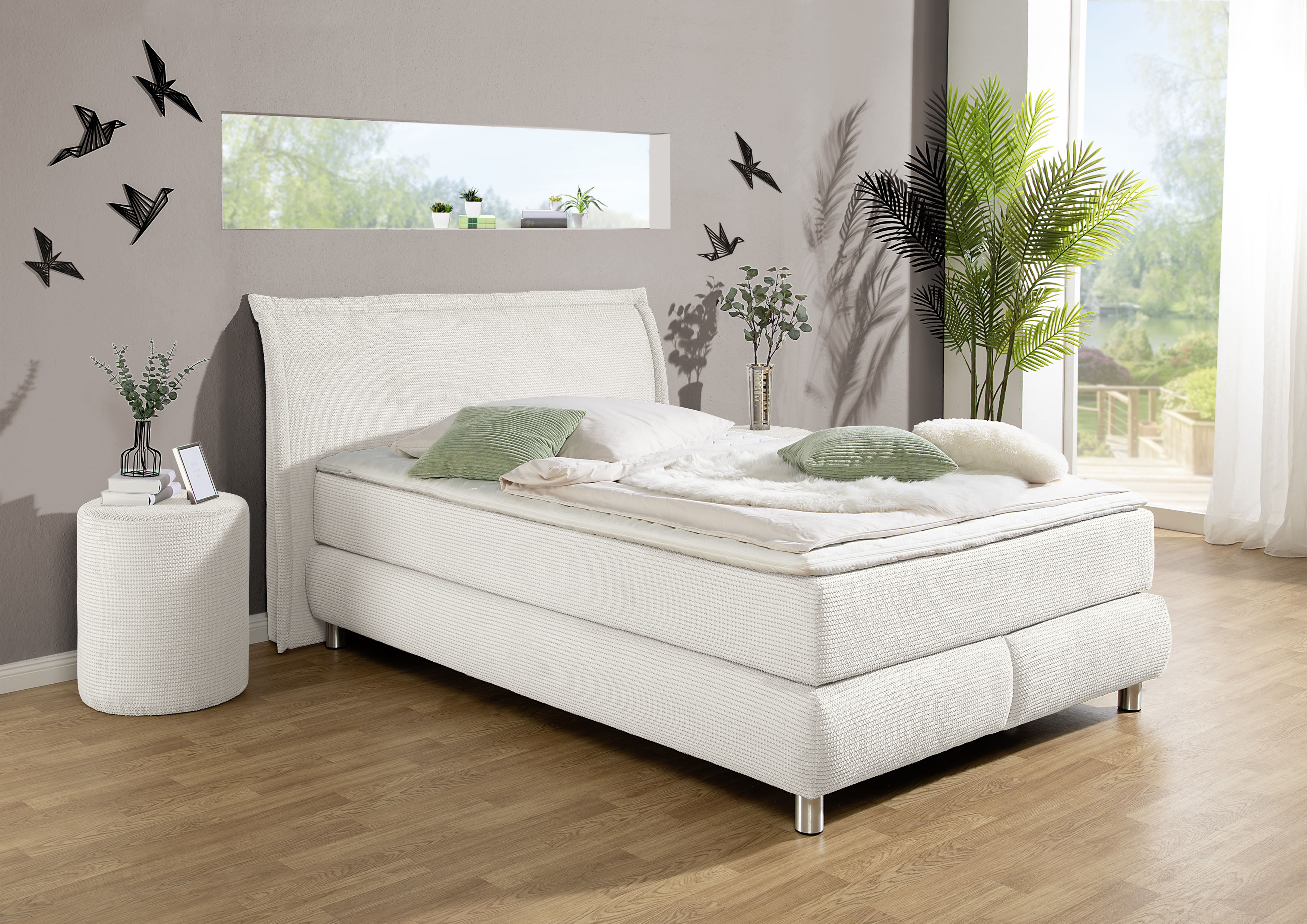 INOSIGN Boxspringbett ""Coloma" erhältlich in H2, H3 oder H4 inkl. Topper", günstig online kaufen
