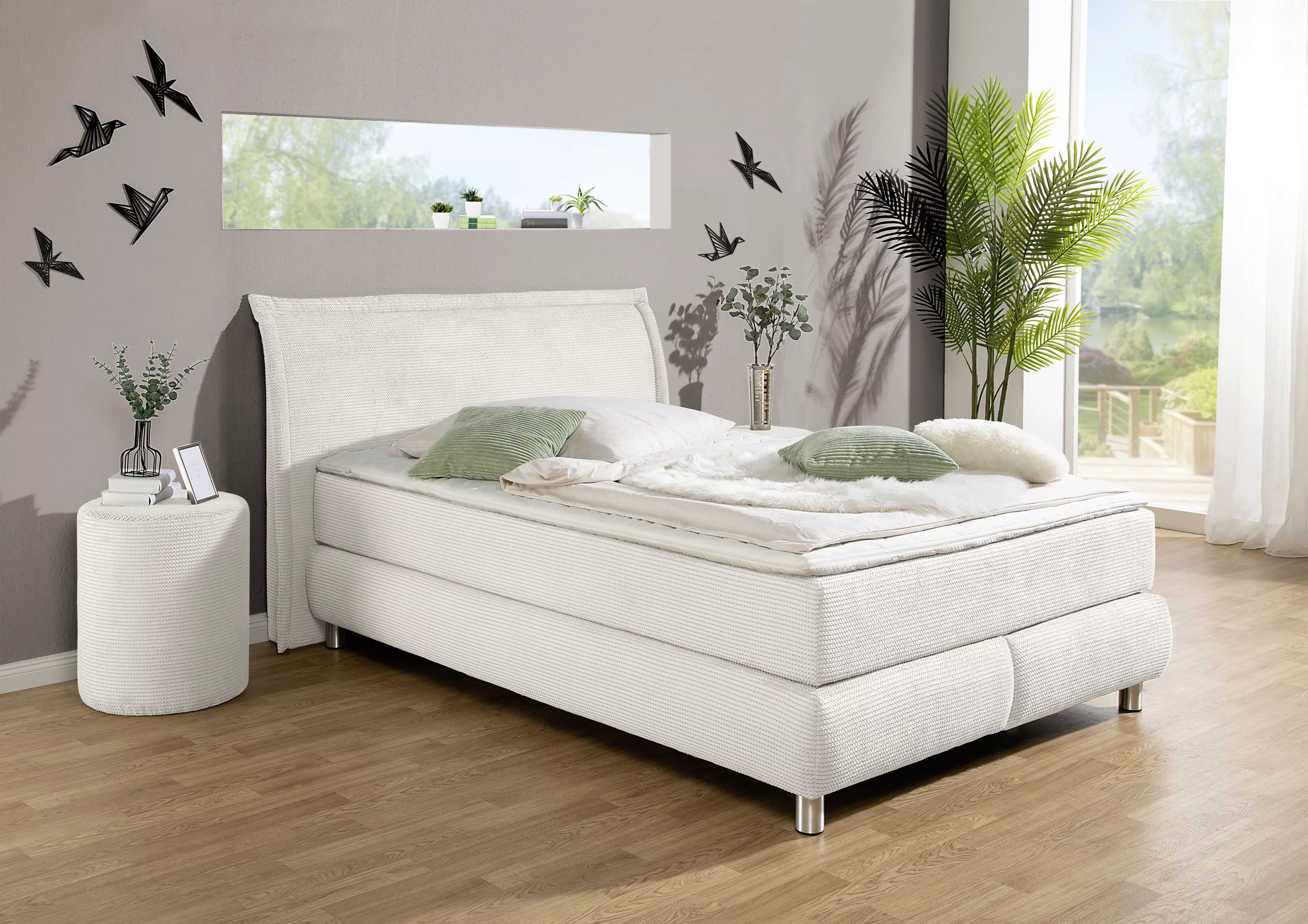 INOSIGN Boxspringbett ""Coloma" erhältlich in H2, H3 oder H4 inkl. Topper", günstig online kaufen