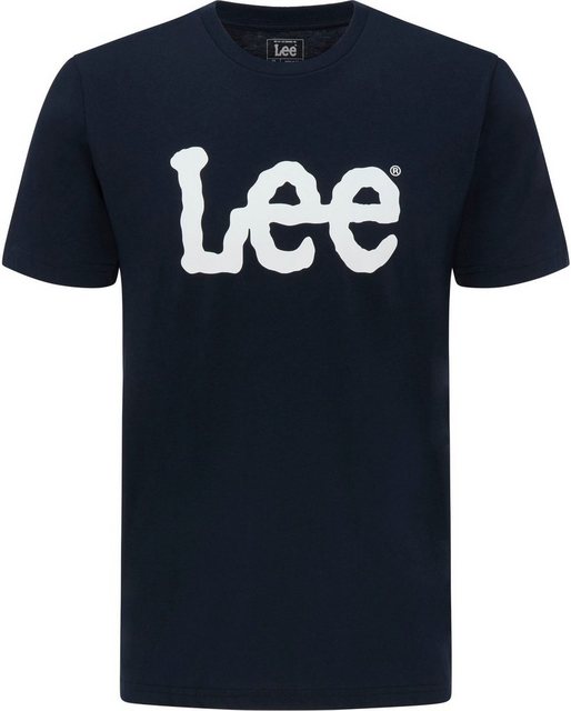 Lee Herren Rundhals T-Shirt Wobbly Logo günstig online kaufen