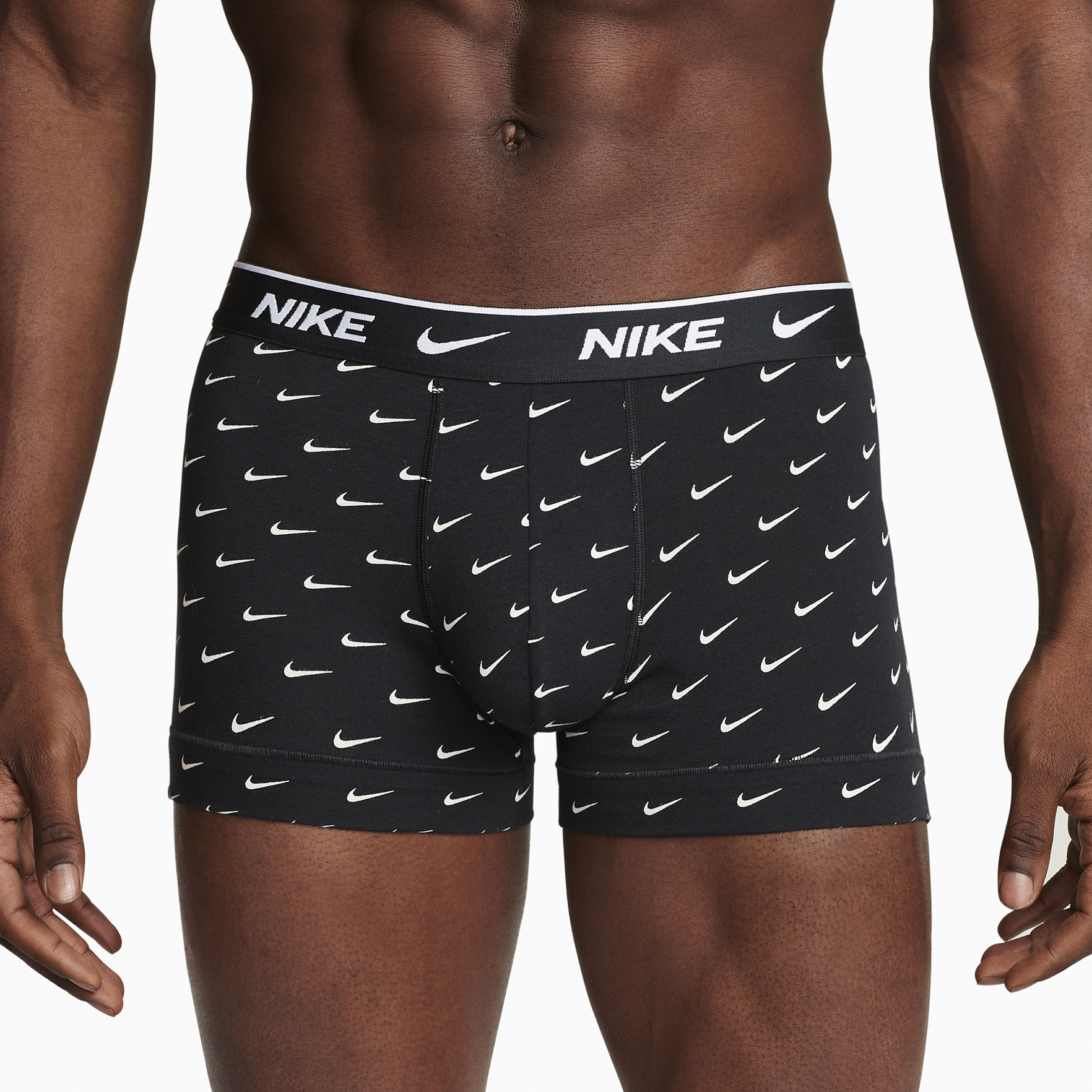 Nike - Unterhosen aus elastischer Baumwolle im 3er-Pack in Blau/Grau/Schwar günstig online kaufen