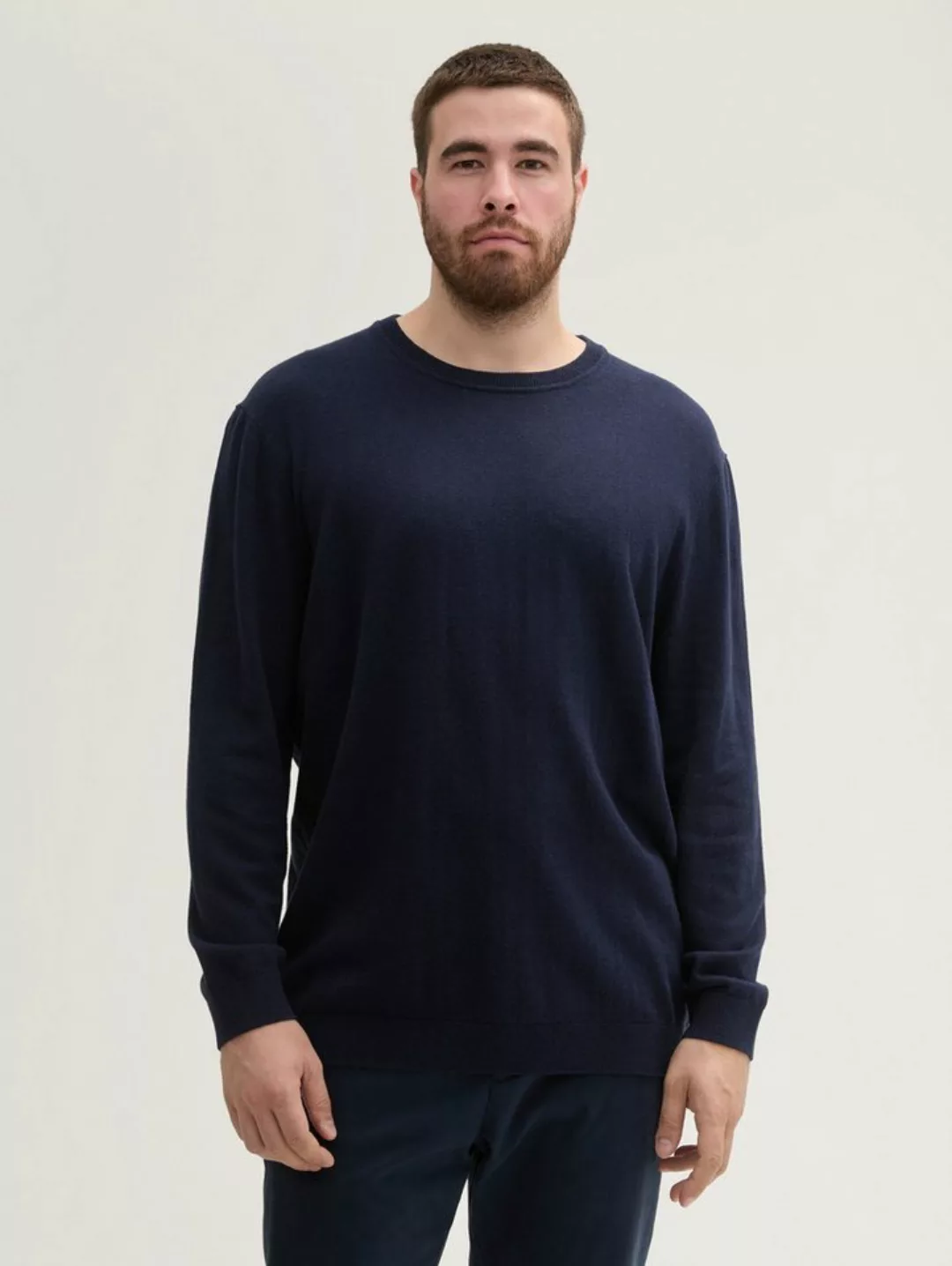 TOM TAILOR PLUS Strickpullover Plus - Strickpullover mit recyceltem Kaschmi günstig online kaufen