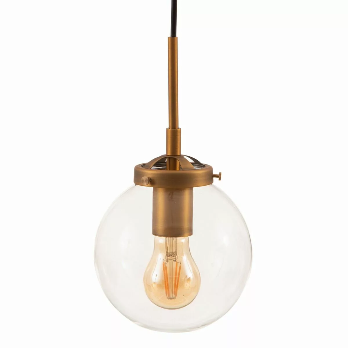 Deckenlampe 15 X 15 X 28 Cm Kristall Gold Metall günstig online kaufen