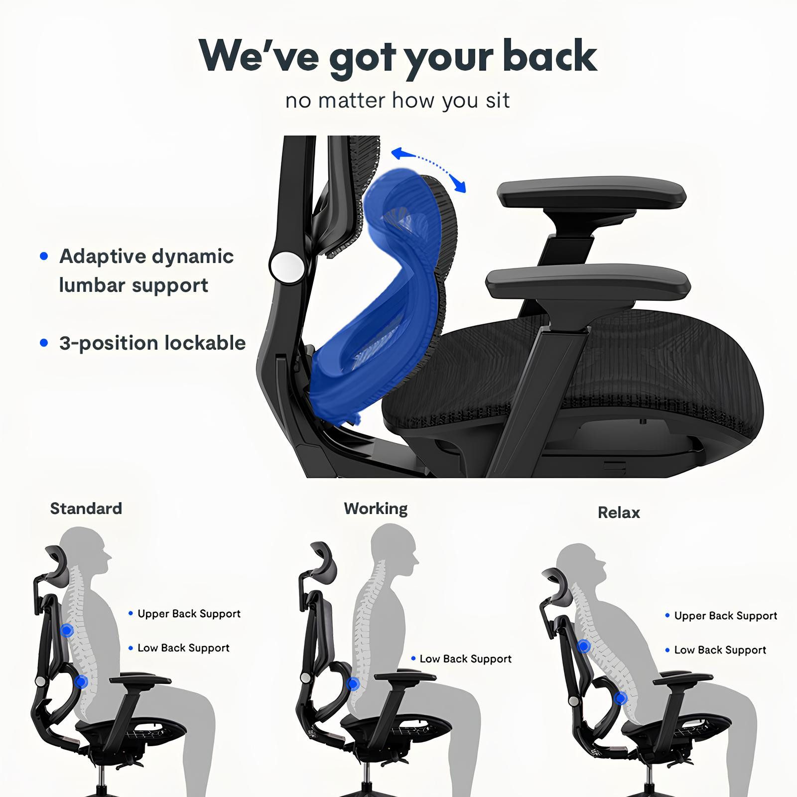 FLEXISPOT Bürostuhl ErgoX, Schreibtischstuhl Premium Ergonomischer günstig online kaufen