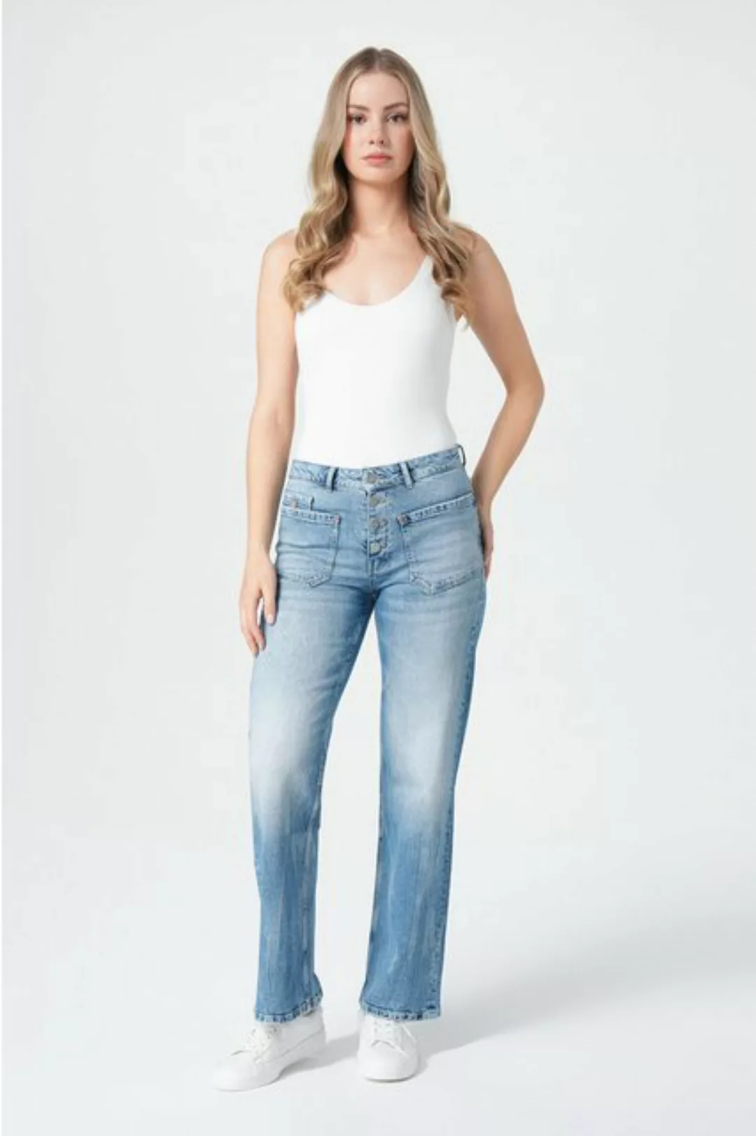 Miracle of Denim 5-Pocket-Jeans Nancy Wide Leg (1-tlg) günstig online kaufen