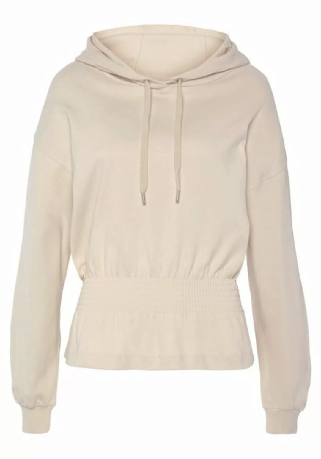 LASCANA Hoodie, mit elastischer Raffung in der Taille, Loungewear günstig online kaufen