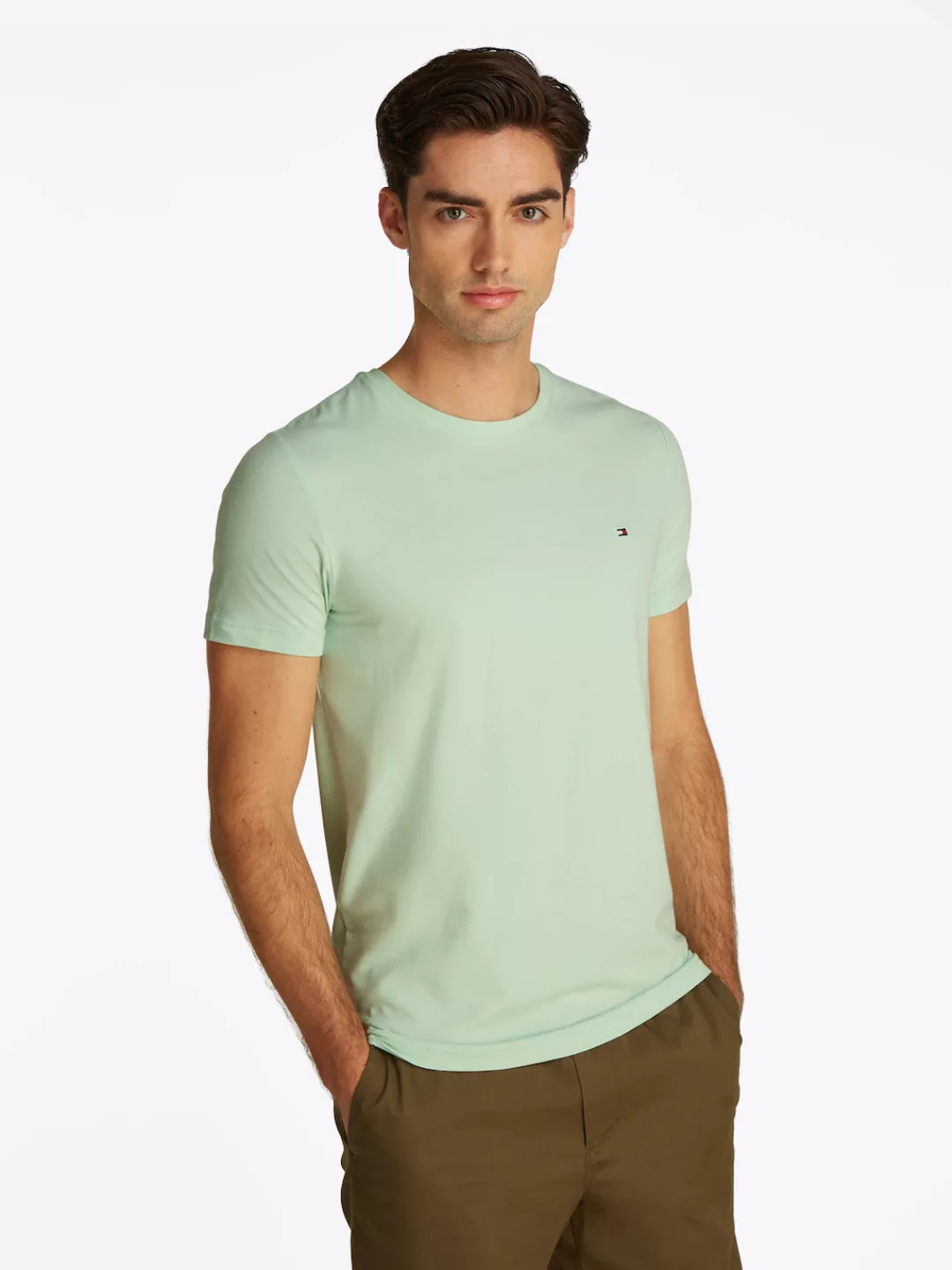 Tommy Hilfiger T-Shirt "STRETCH SLIM FIT TEE" günstig online kaufen